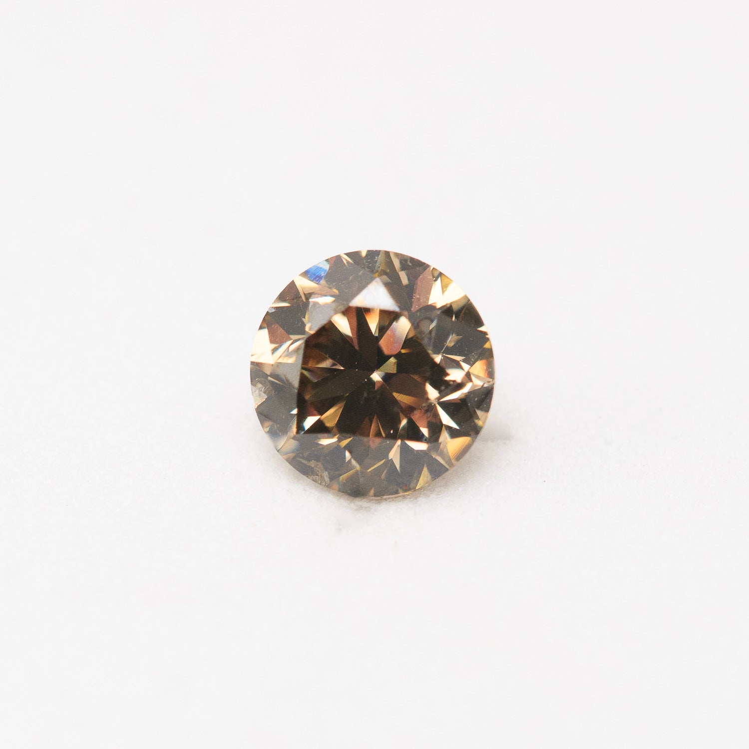 1.07ct 6.25mm ROUND BRILLIANT CUT CHAMPAGNE DIAMOND-1