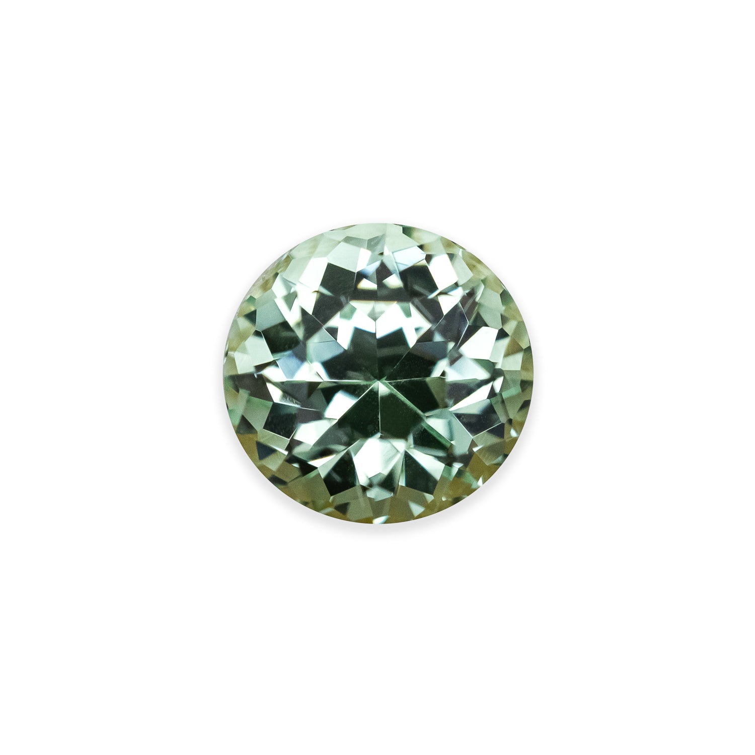 1.37ct 6.3x6.3x4.8mm ROUND CUT MERELANI MINT GARNET-Staghead Designs