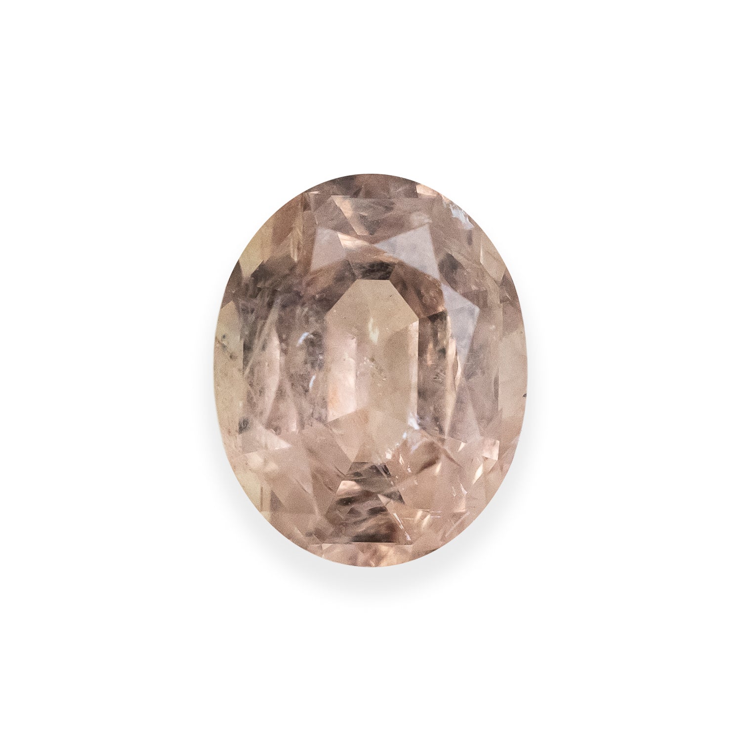 1.3ct 7x5.6x3.8mm Oval Brilliant Cut Peach Sapphire