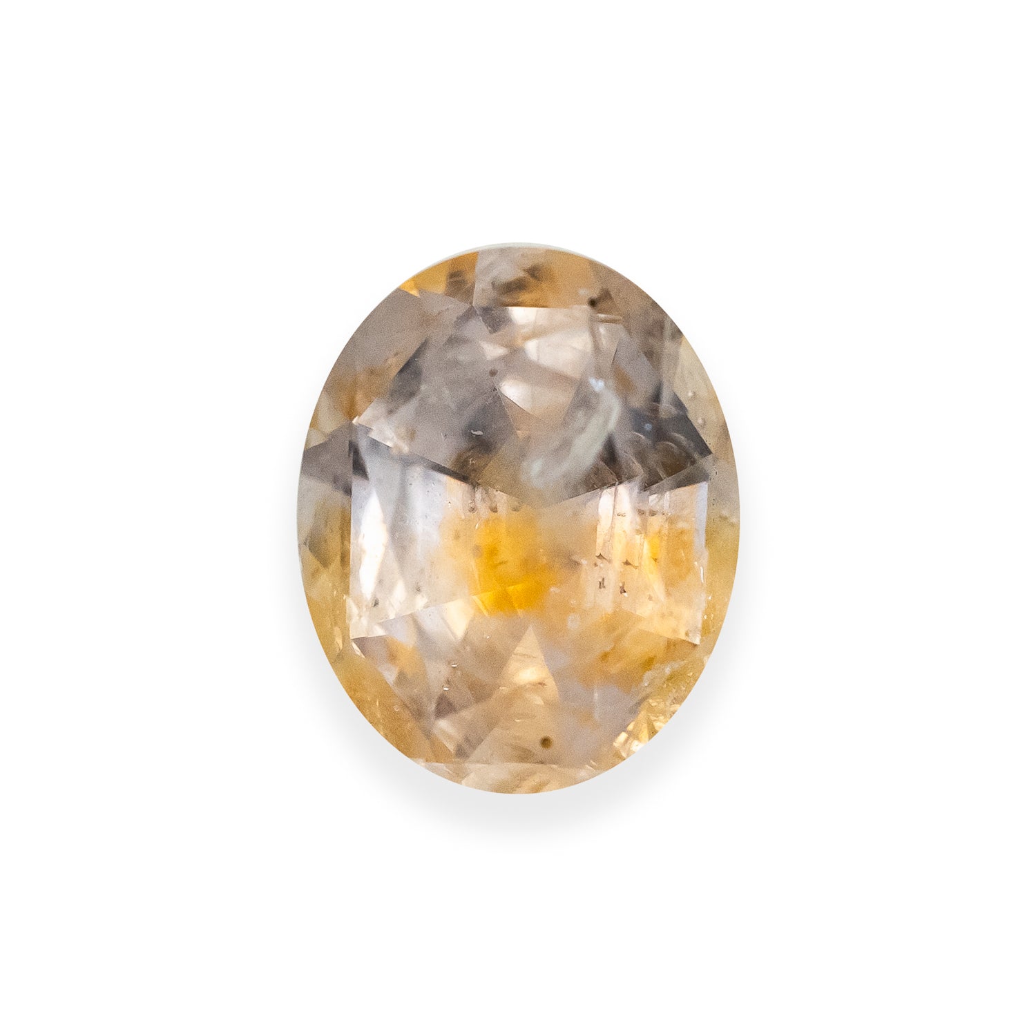 1.42ct 7.4x6x3.9mm OVAL BRILLIANT CUT PEACH SAPPHIRE
