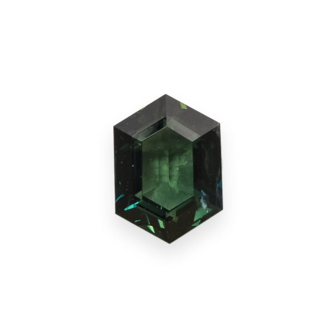 1.54ct 8.08x5.87x3.57mm ELONGATED HEXAGON CUT GREEN AUSTRALIAN SAPPHIRE-1