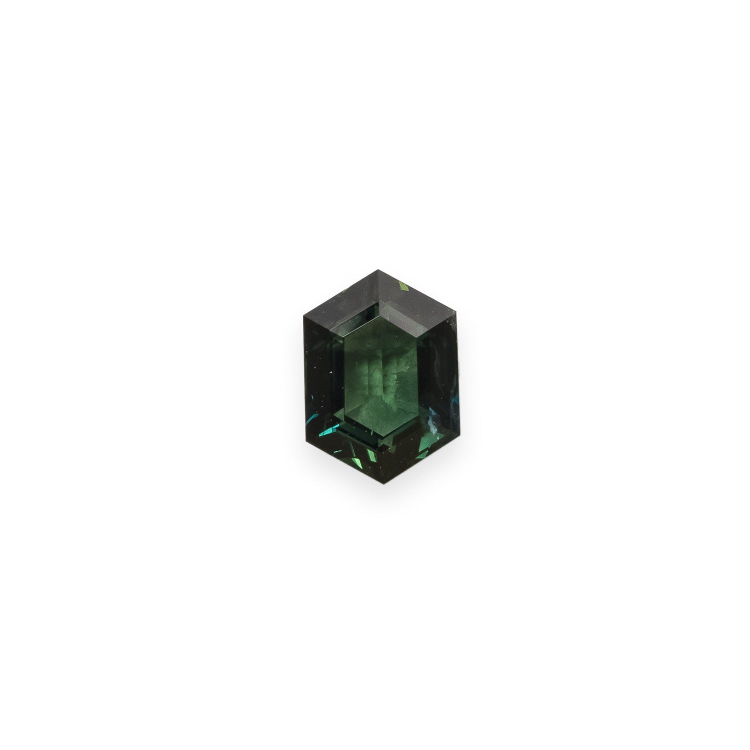 1.54ct 8.08x5.87x3.57mm ELONGATED HEXAGON CUT GREEN AUSTRALIAN SAPPHIRE-1