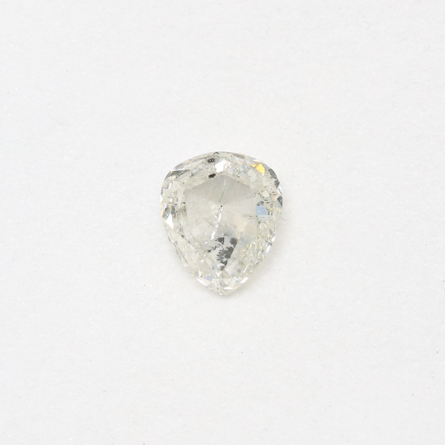 1.58ct 8.22x7.00x3.20mm PEAR DOUBLE CUT SALT & PEPPER DIAMOND-1