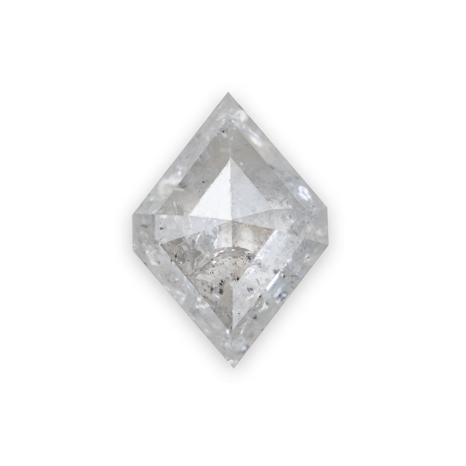 1.82ct 10.21x7.14x3.60mm Hexagon Double Cut Salt & Pepper Diamond