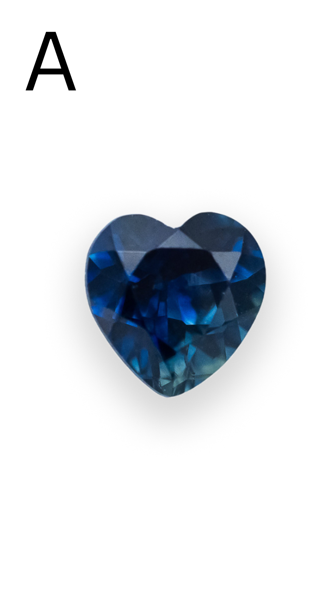 BEZEL SET HEART-CUT SAPPHIRE NECKLACE-Staghead Designs