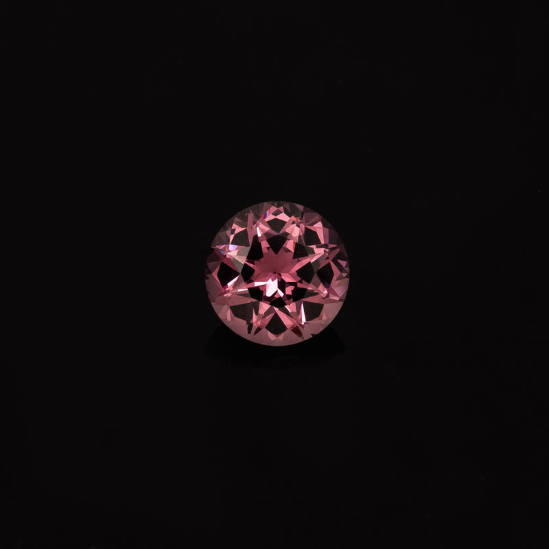 NEW - "REESE"- COLOR-CHANGE ROUND BRILLIANT-CUT MALAYA GARNET-2