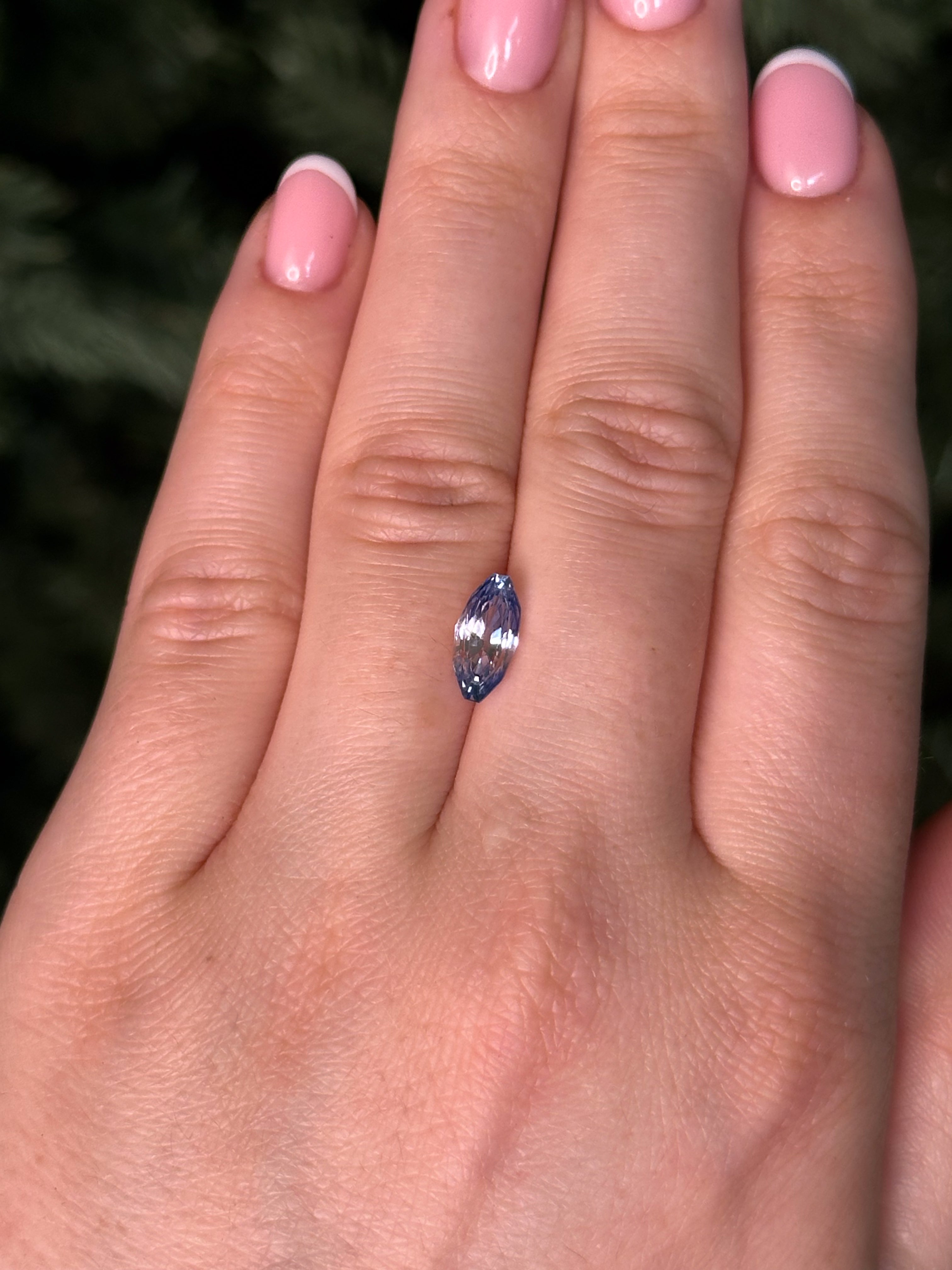 2.5ct 10.74x5.21x4.88mm MARQUISE CUT BI-COLOR CEYLON SAPPHIRE-Staghead Designs