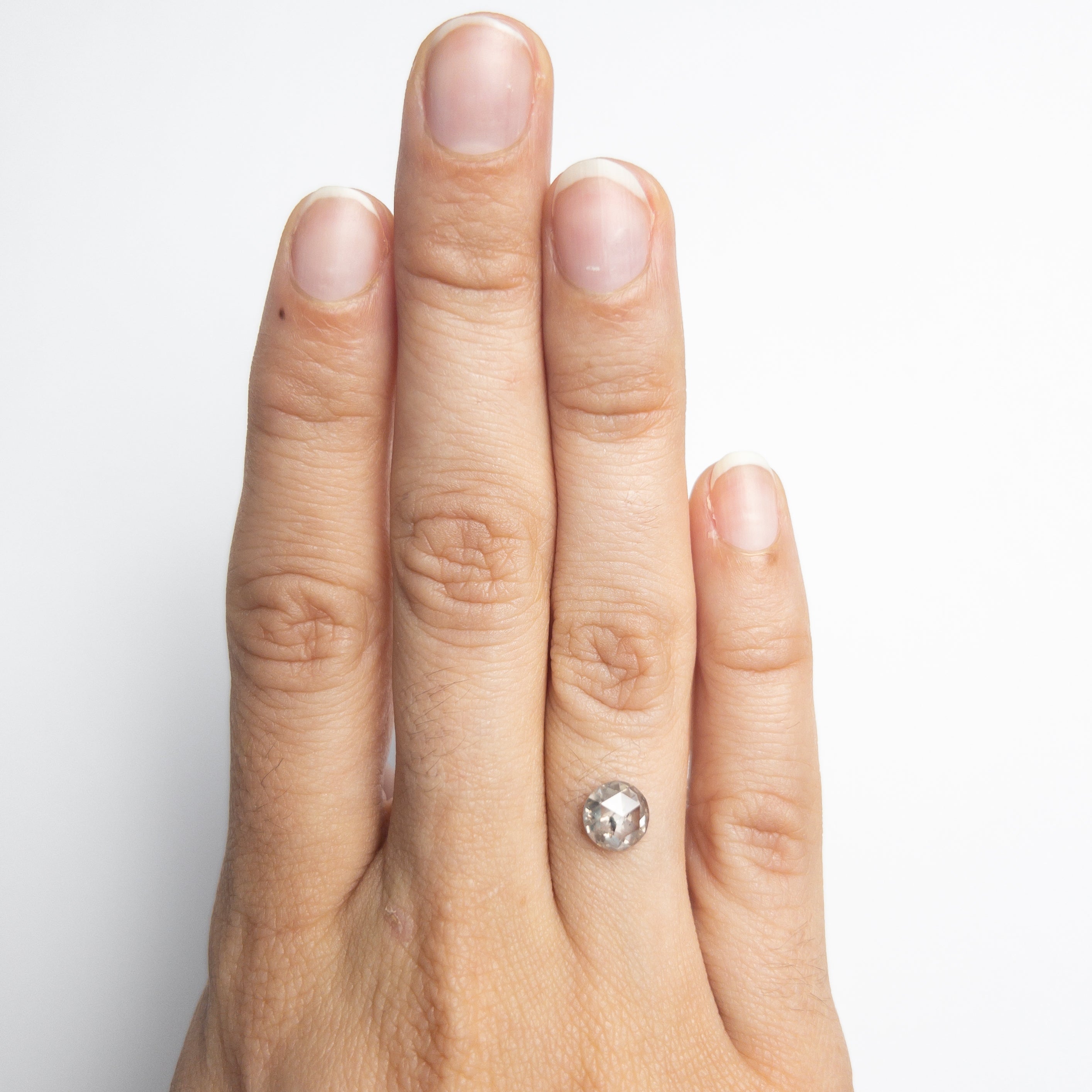 1.30ct 6.74x6.68x3.35mm Round Rosecut 20026-09-Staghead Designs