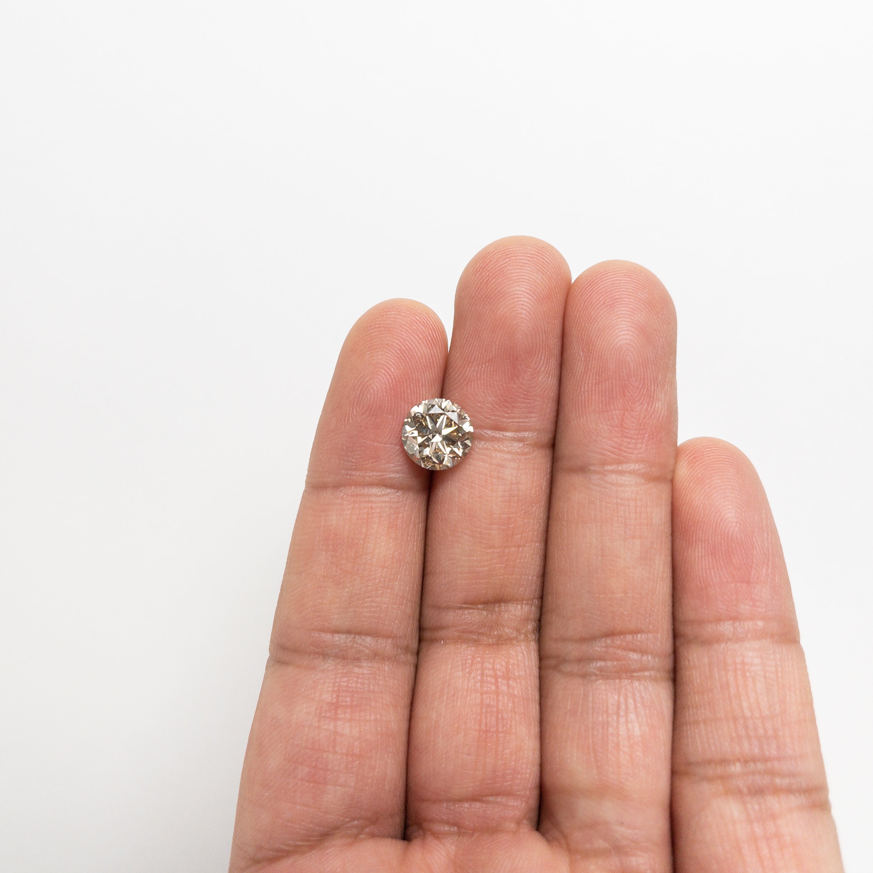 3.00ct 8.92x8.91x5.75mm VS2 Champagne Round Brilliant 20231-01-Staghead Designs