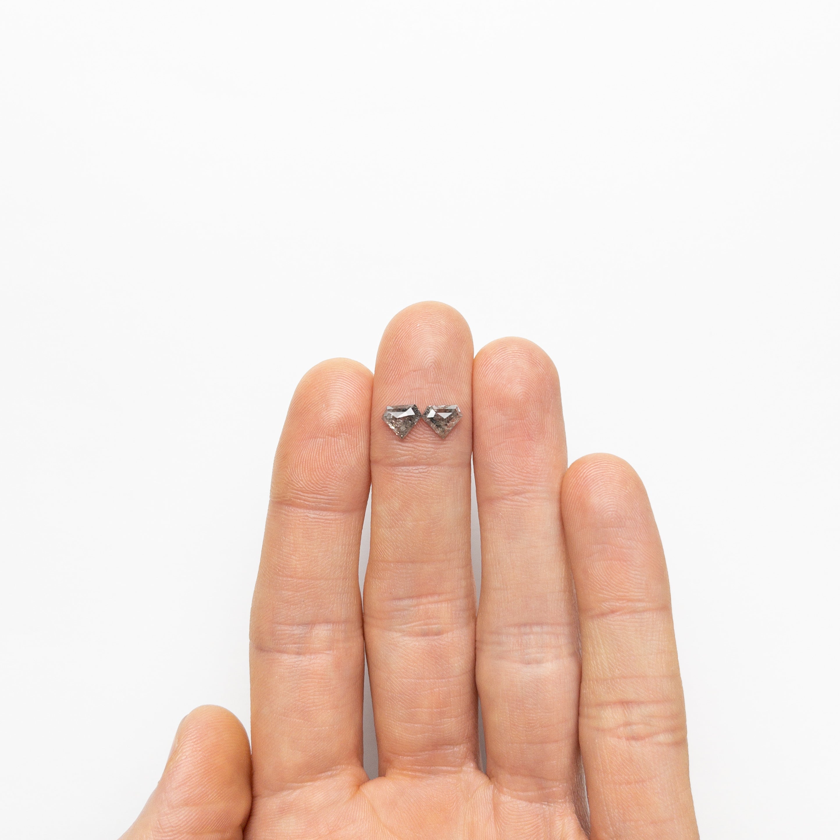 1.40cttw 2pc 5.71x7.14x2.33mm 5.67x7.08x2.46mm Shield Rosecut Matching Pair 20951-05-Staghead Designs