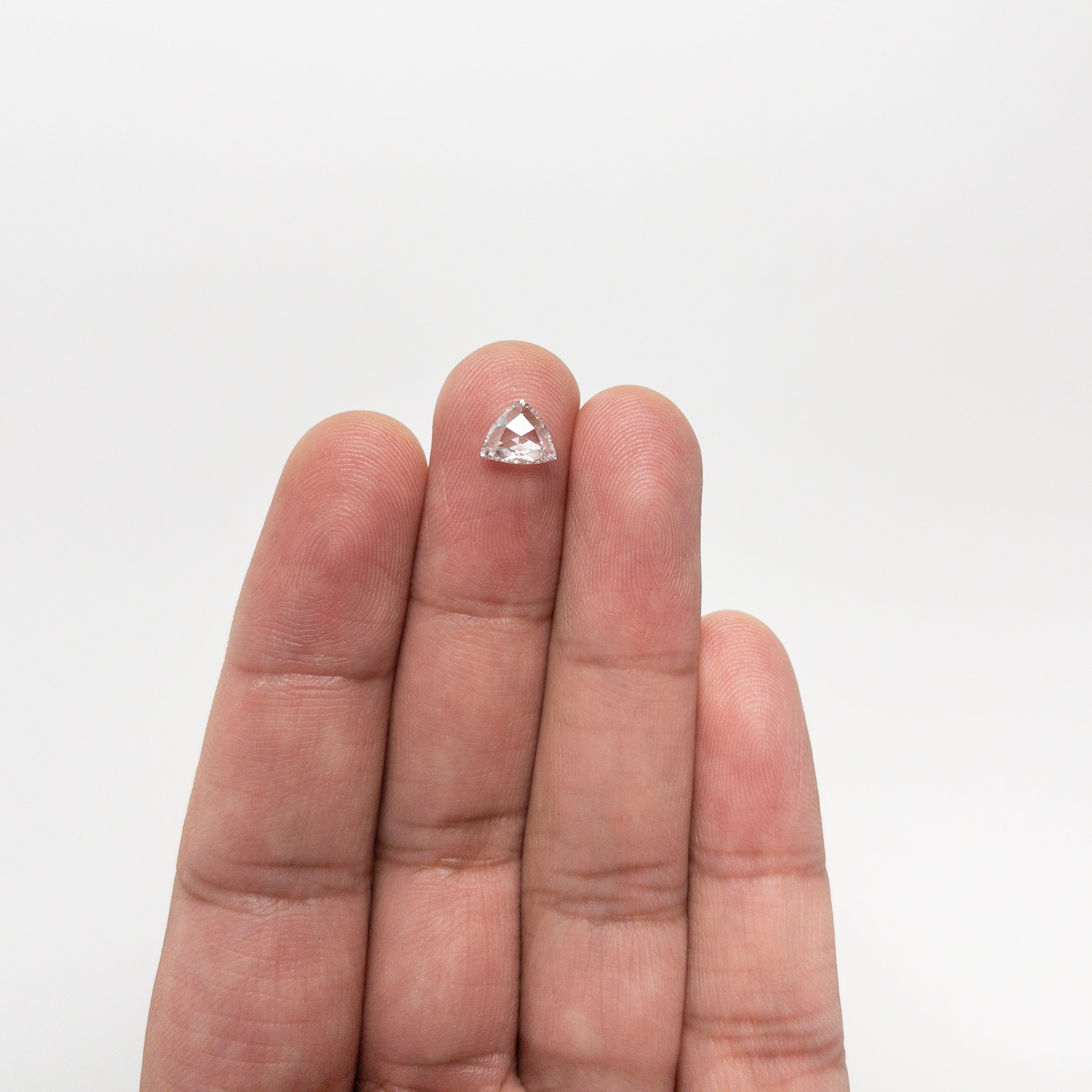 0.72ct 6.21x7.16x2.16mm VS2 D Trillion Rosecut 🇨🇦 21157-01-Staghead Designs