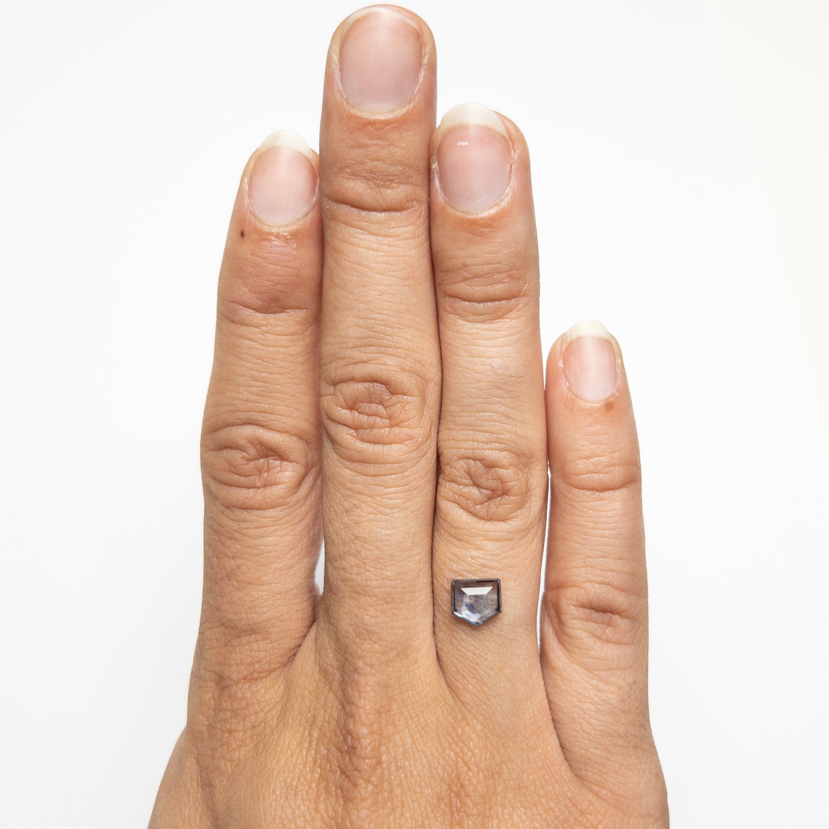 1.36ct 6.70x6.20x2.68mm Shield Rosecut Sapphire 21603-03-Staghead Designs