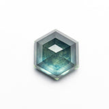 2.34ct 8.22x6.96x4.50mm Teal Hexagon Rosecut Sapphire 21603-26-Staghead Designs