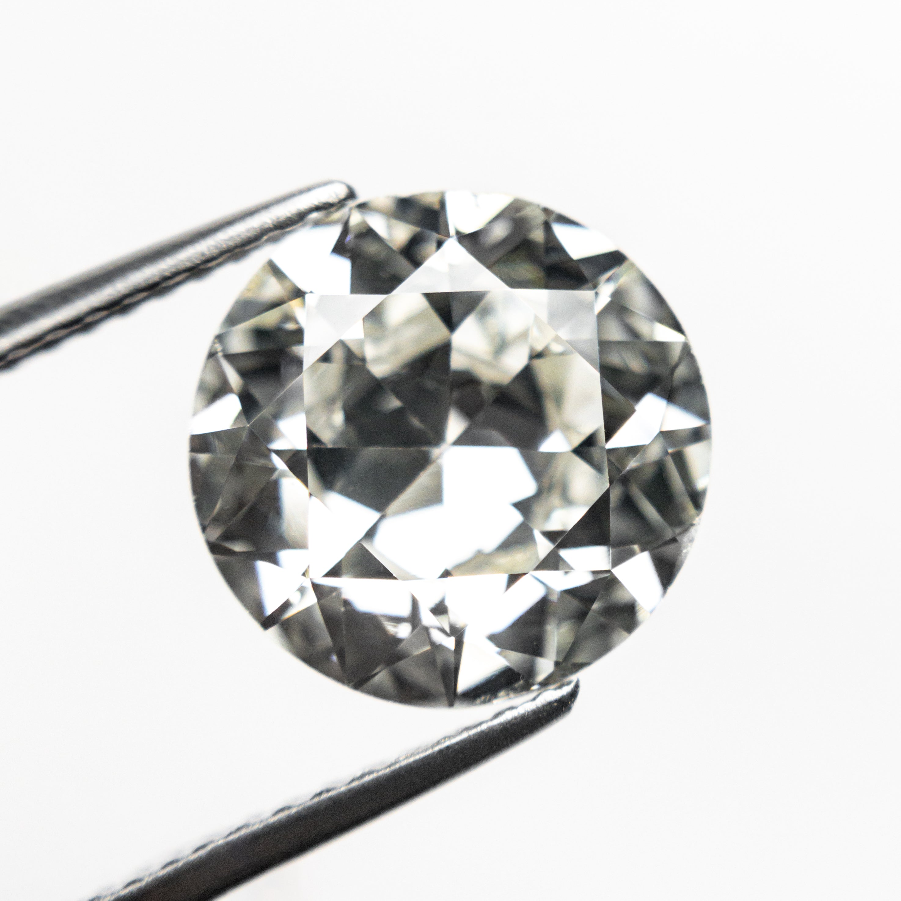 3.65ct 10.59x10.46x5.36mm GIA VS1 K Antique Old European Cut 21678-01-Staghead Designs