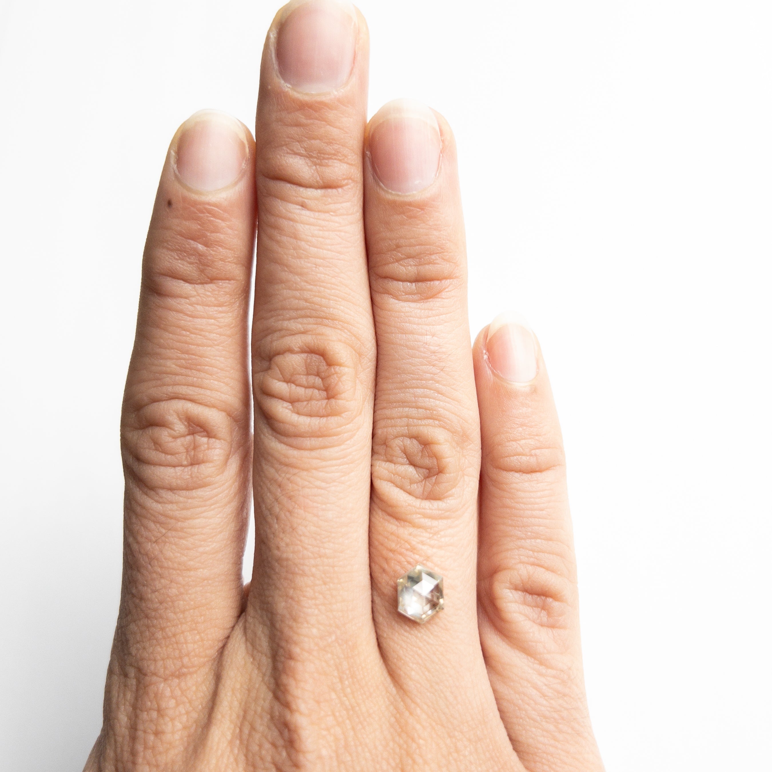 1.24ct 7.60x6.50x3.40mm Hexagon Double Cut 21879-04-Staghead Designs