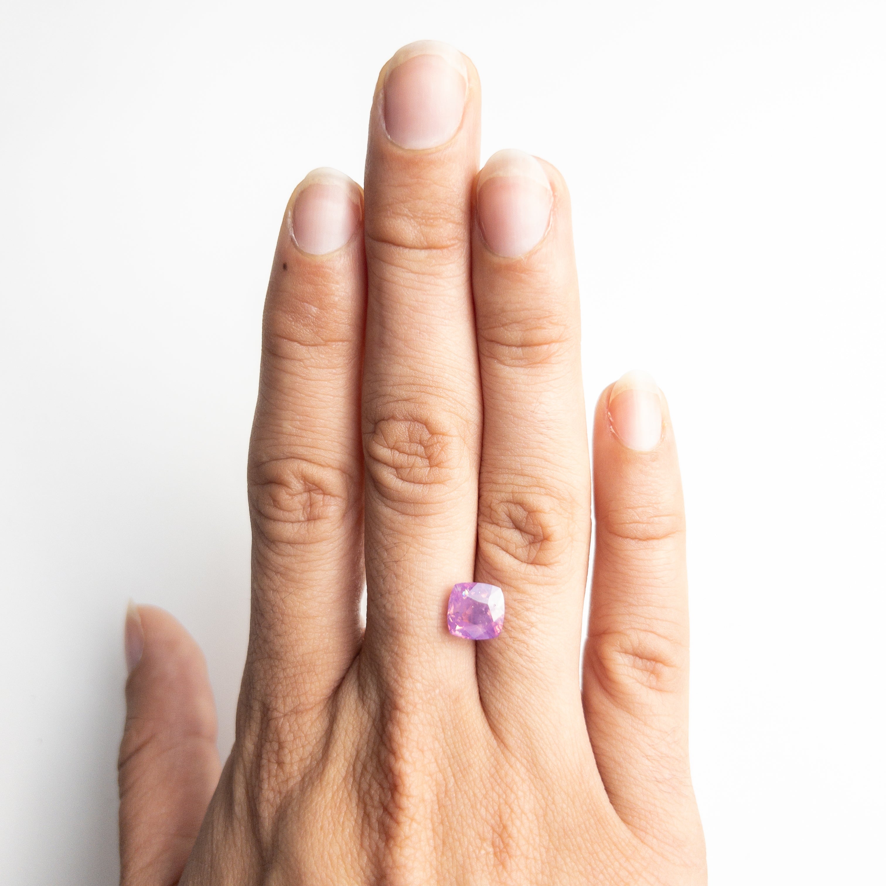 3.01ct 7.54x7.50x5.28mm Cushion Brilliant Sapphire 22010-01-Staghead Designs