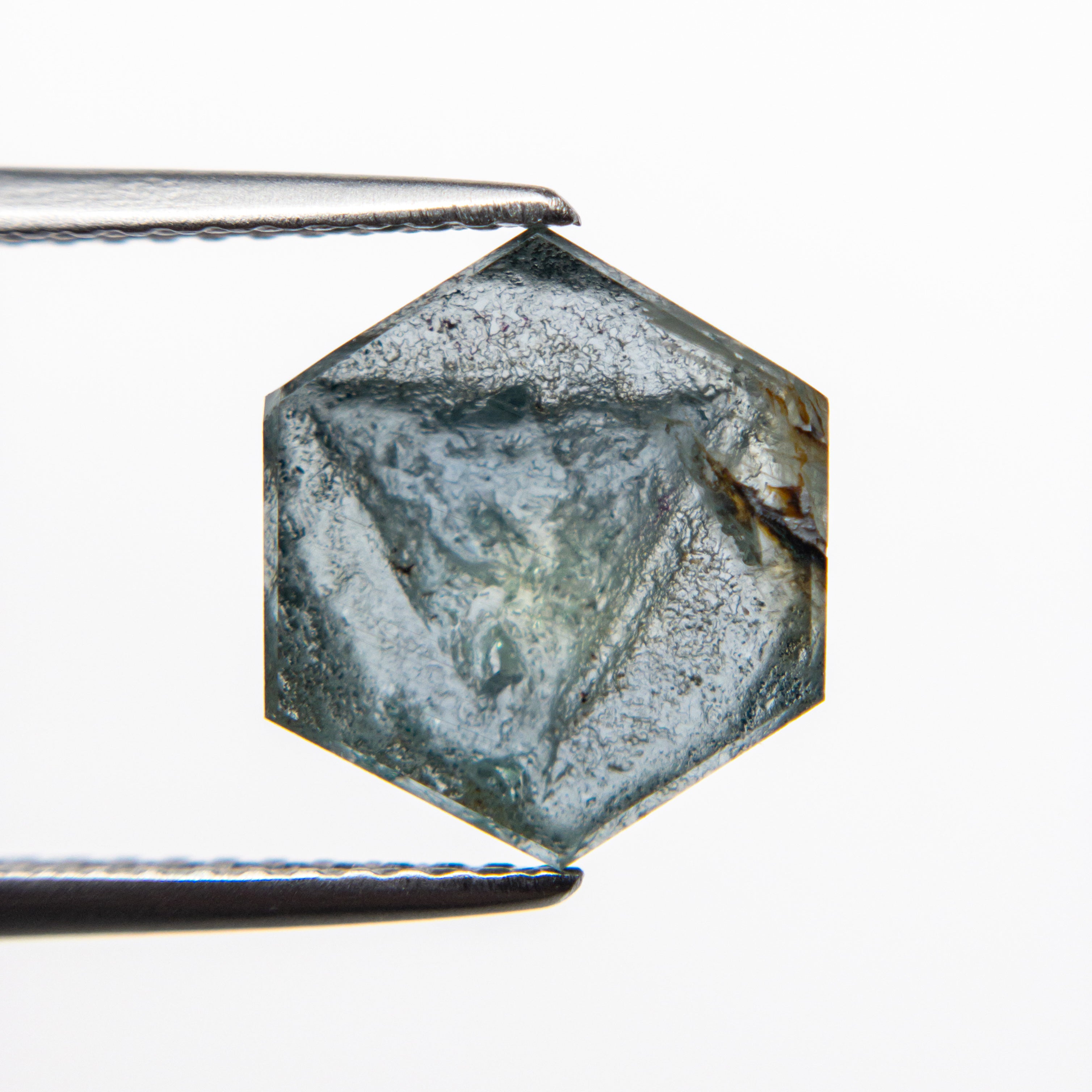 4.16ct 10.62x9.17x3.97mm Hexagon Slab Sapphire 22224-01-Staghead Designs