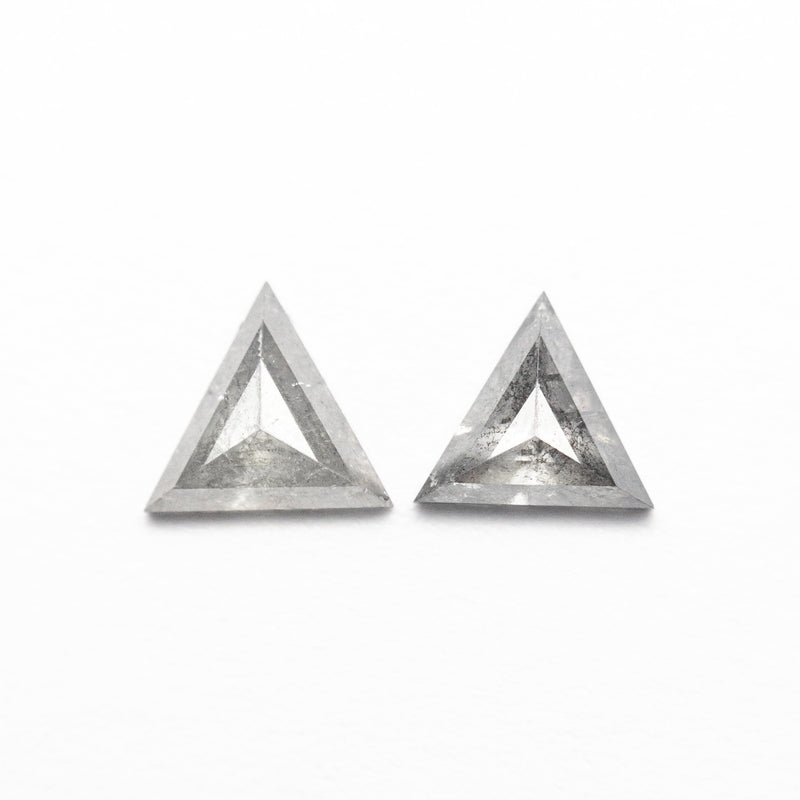 0.44cttw 2pc 4.60x5.54x1.67mm 4.38x5.22x1.67mm Triangle Rosecut Matching Pair 22381-19-Staghead Designs