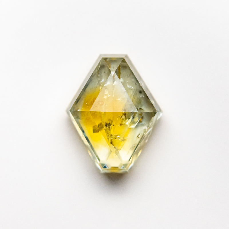 1.56ct 8.08x6.42x3.50mm Yellow-Green Hexagon Rosecut Sapphire 22434-103-Staghead Designs