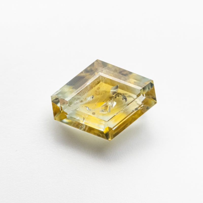 1.56ct 8.08x6.42x3.50mm Yellow-Green Hexagon Rosecut Sapphire 22434-103-Staghead Designs