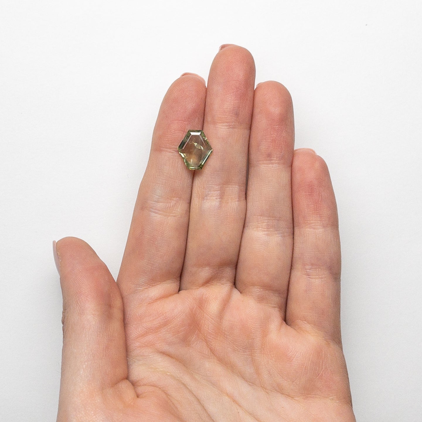 3.19ct 11.38x10.17x3.05mm Hexagon Step Cut Sapphire 22434-119-Staghead Designs