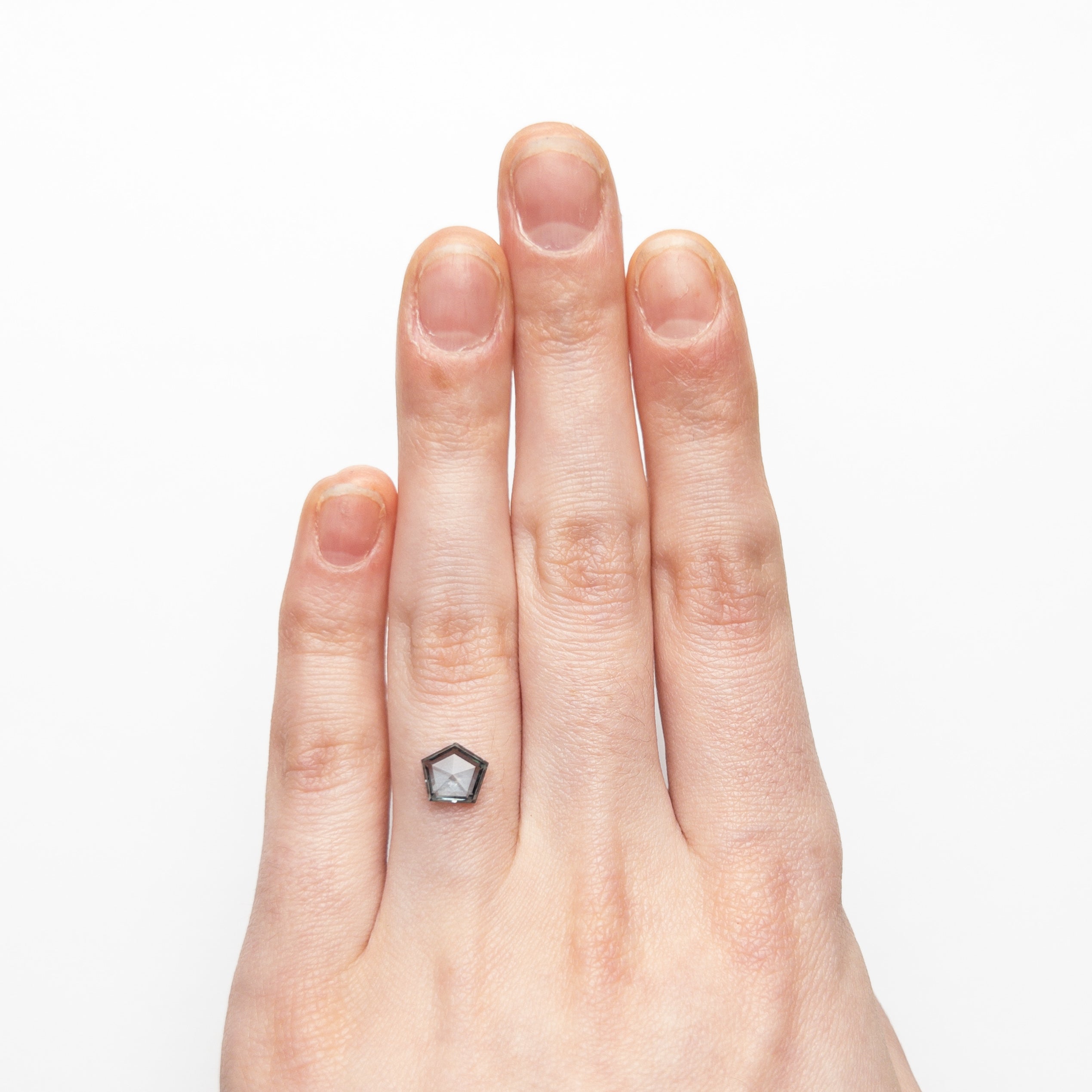 1.29ct 7.37x6.51x2.81mm Pentagon Double Cut Sapphire 22434-57-Staghead Designs