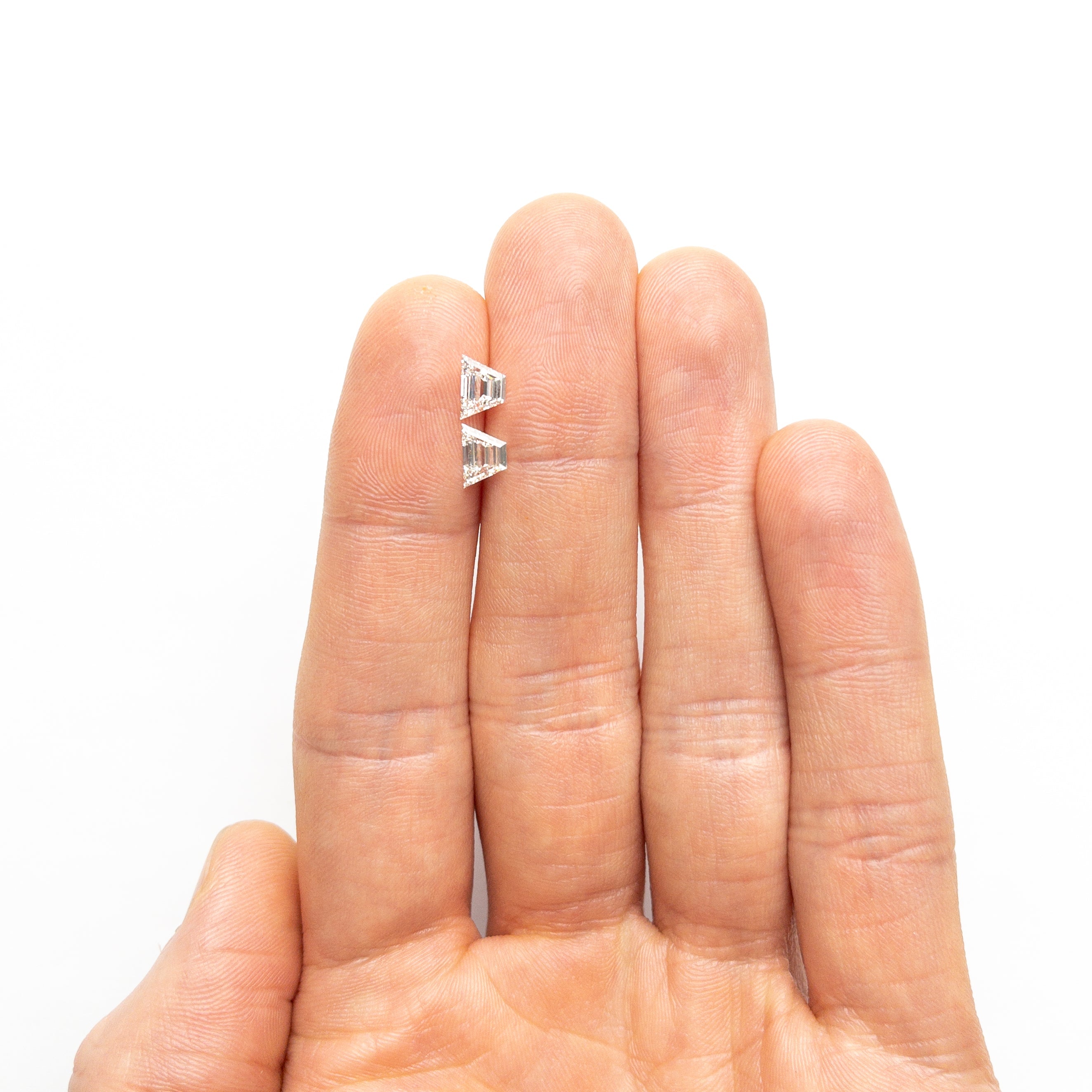 1.02cttw 2pc 6.75x4.61x2.29mm 6.81x4.64x2.38mm VVS G-H Trapezoid Step Cut Matching Pair 25530-01-Staghead Designs