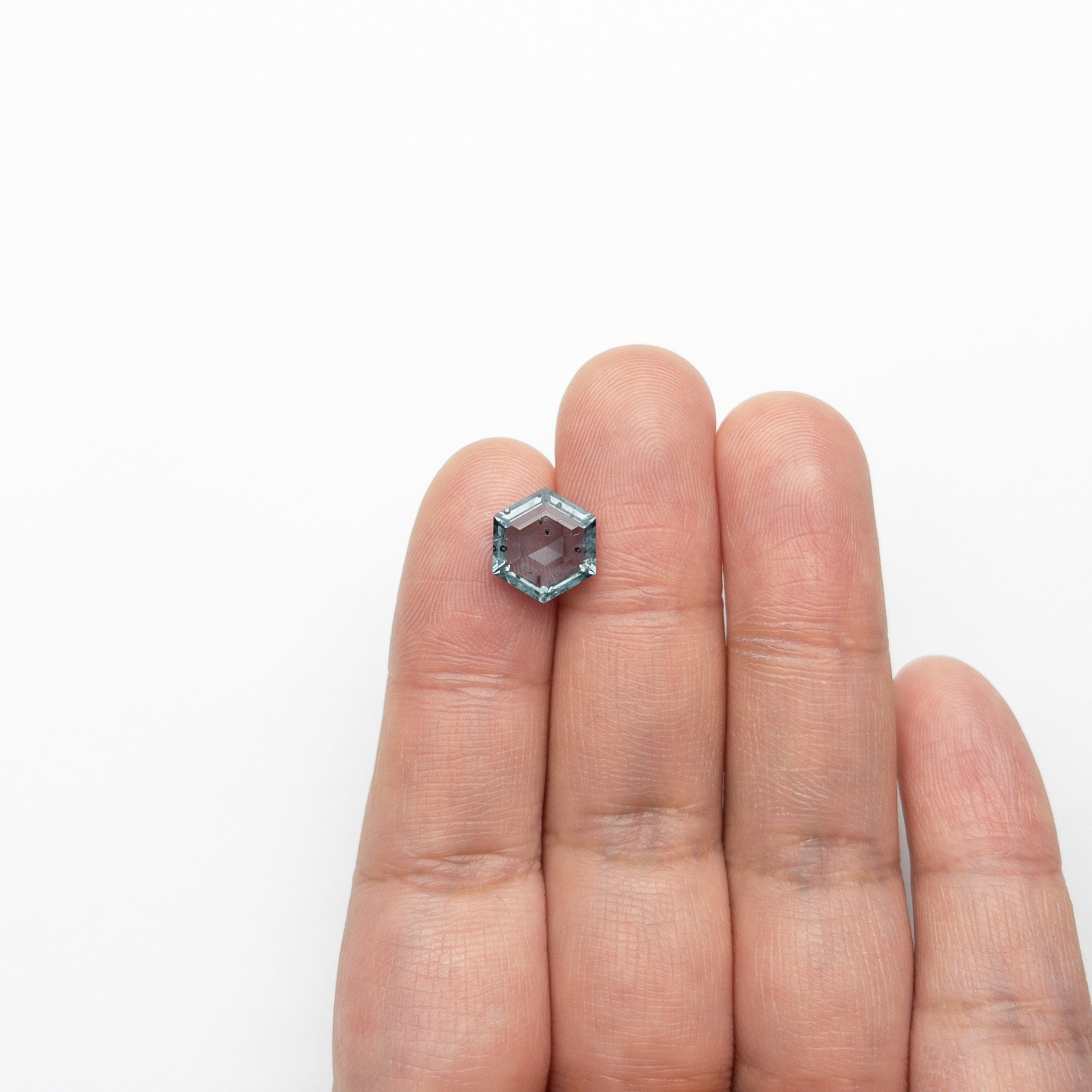 4.20ct 10.73x9.50x4.41mm Hexagon Double Cut Sapphire 22692-01-Staghead Designs