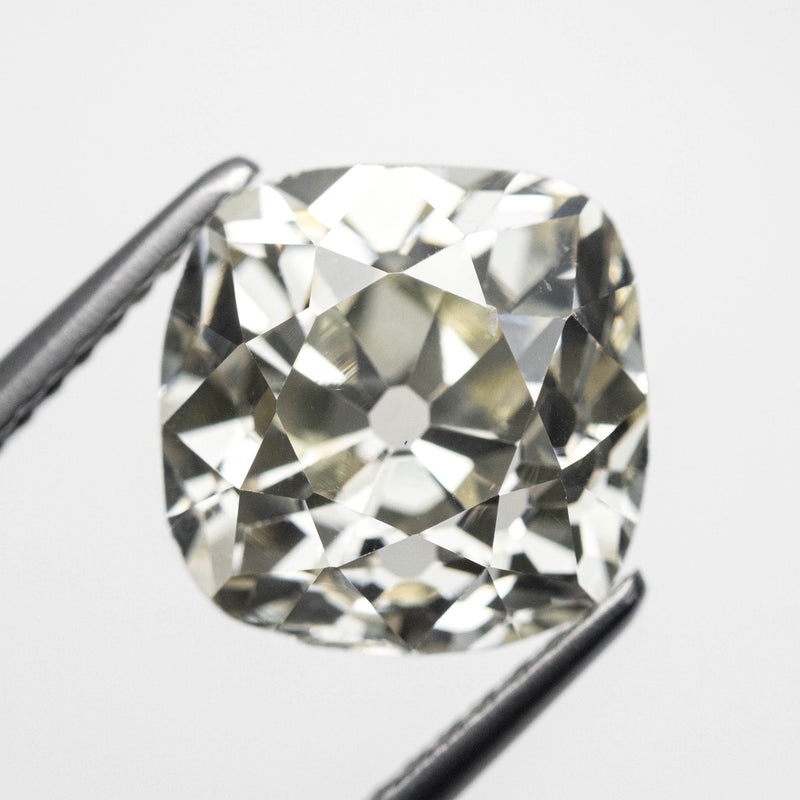 4.57ct 9.61x9.56x6.67mm SI1+ W-X Antique Old Mine Cut 22721-01-Staghead Designs