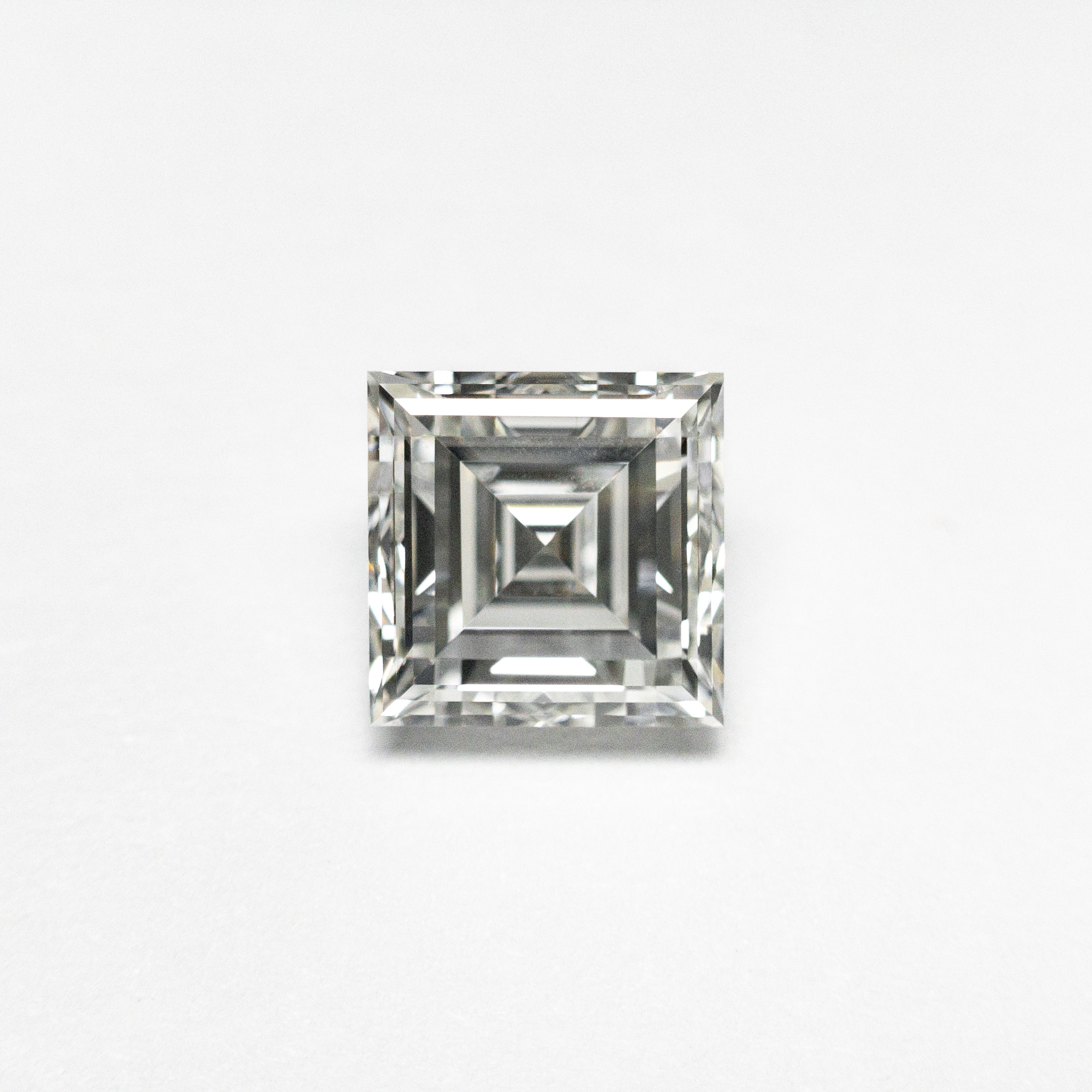 0.84ct 5.39x5.39x3.12mm GIA H VS2 Carré Step Cut 23034-01-Staghead Designs