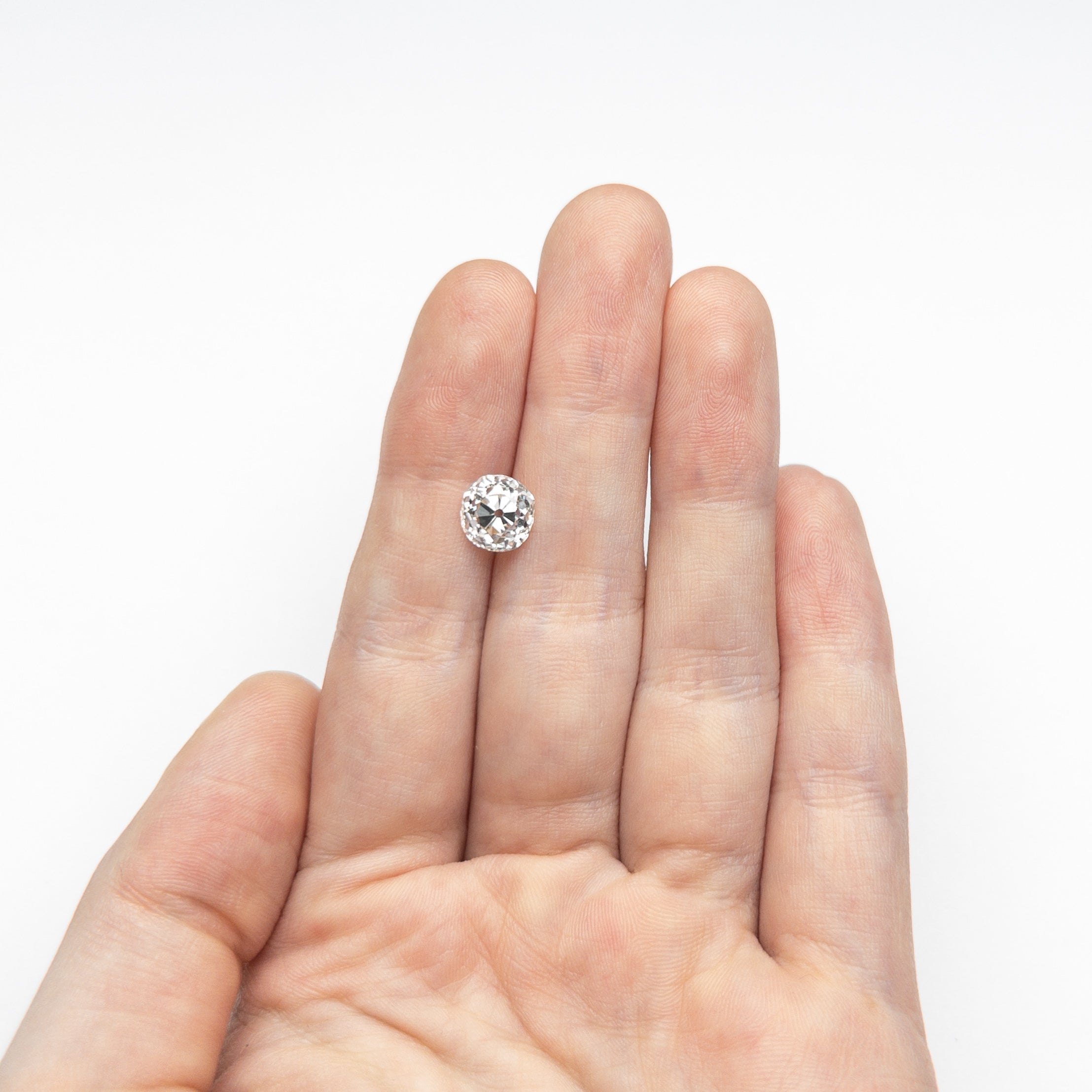 2.22ct 7.64x7.39x5.54mm GIA VS1 J Antique Old Mine Cut 23115-01-Staghead Designs