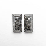 1.23cttw 6.60x3.34x2.60mm 6.61x3.35x2.52mm Rectangle Rosecut Matching Pair 23170-01-Staghead Designs