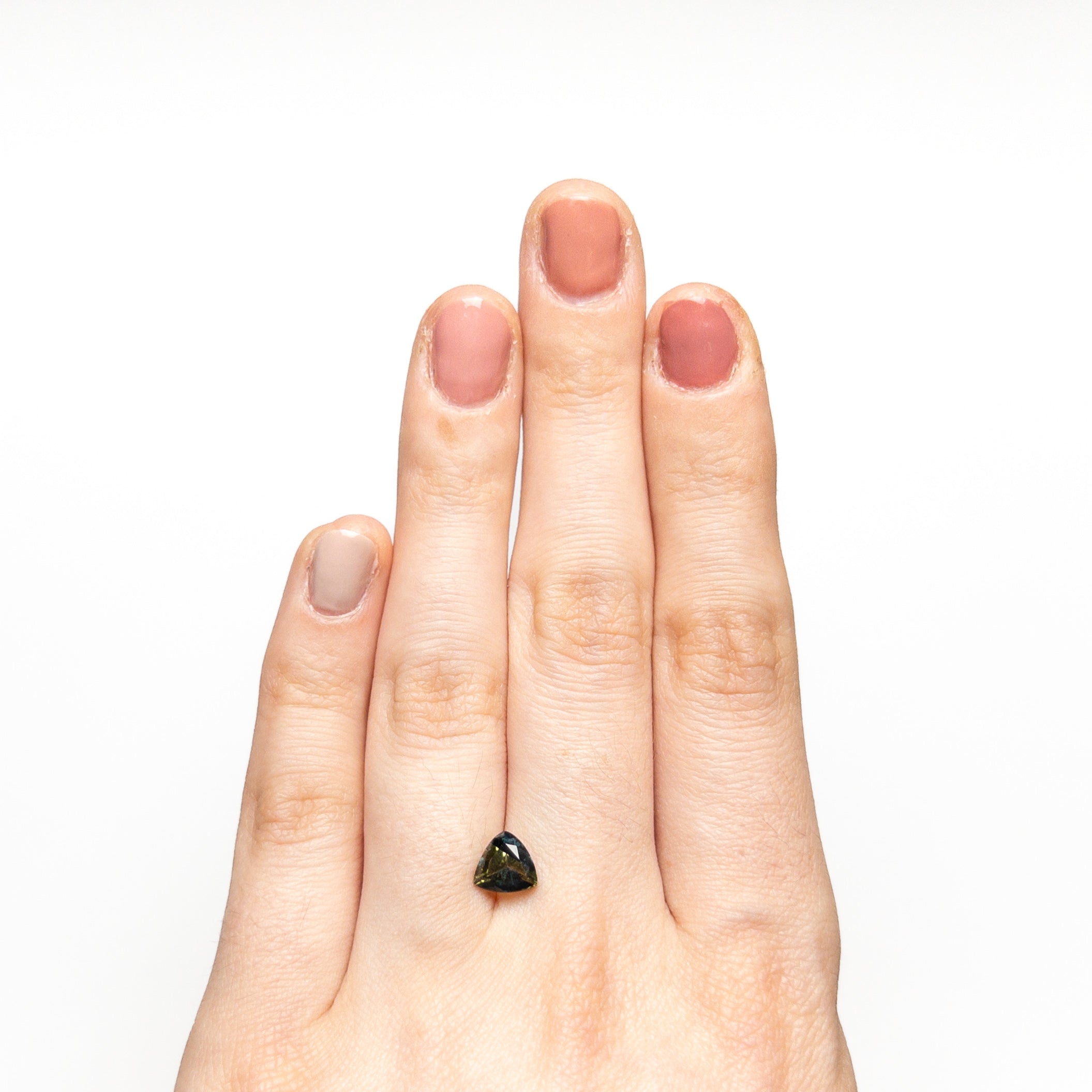 1.32ct 6.62x6.50x4.04mm Trillion Brilliant Sapphire 23515-01-Staghead Designs