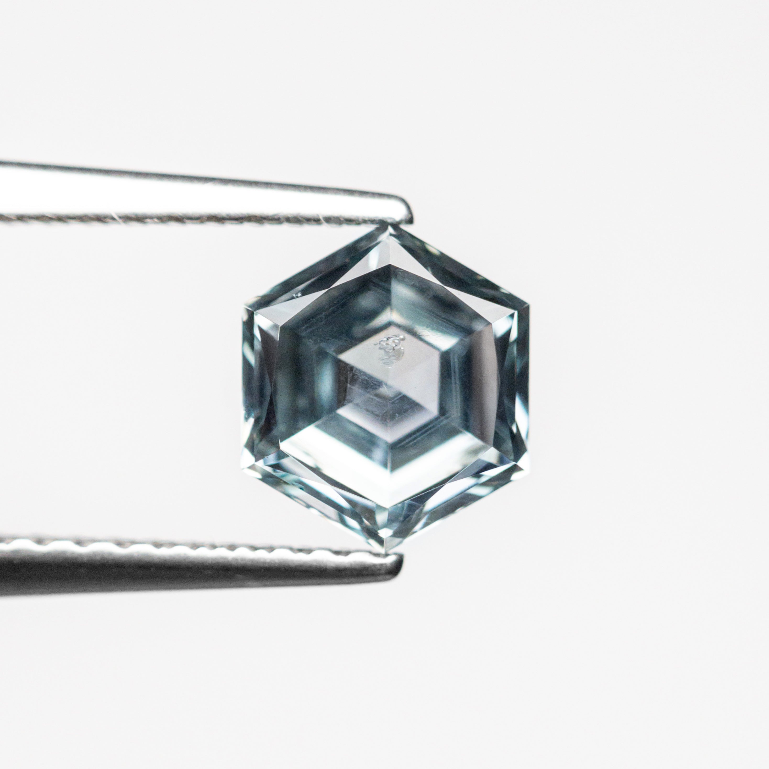 1.35ct 7.09x6.15x3.76mm Hexagon Brilliant Sapphire 23670-04-Staghead Designs