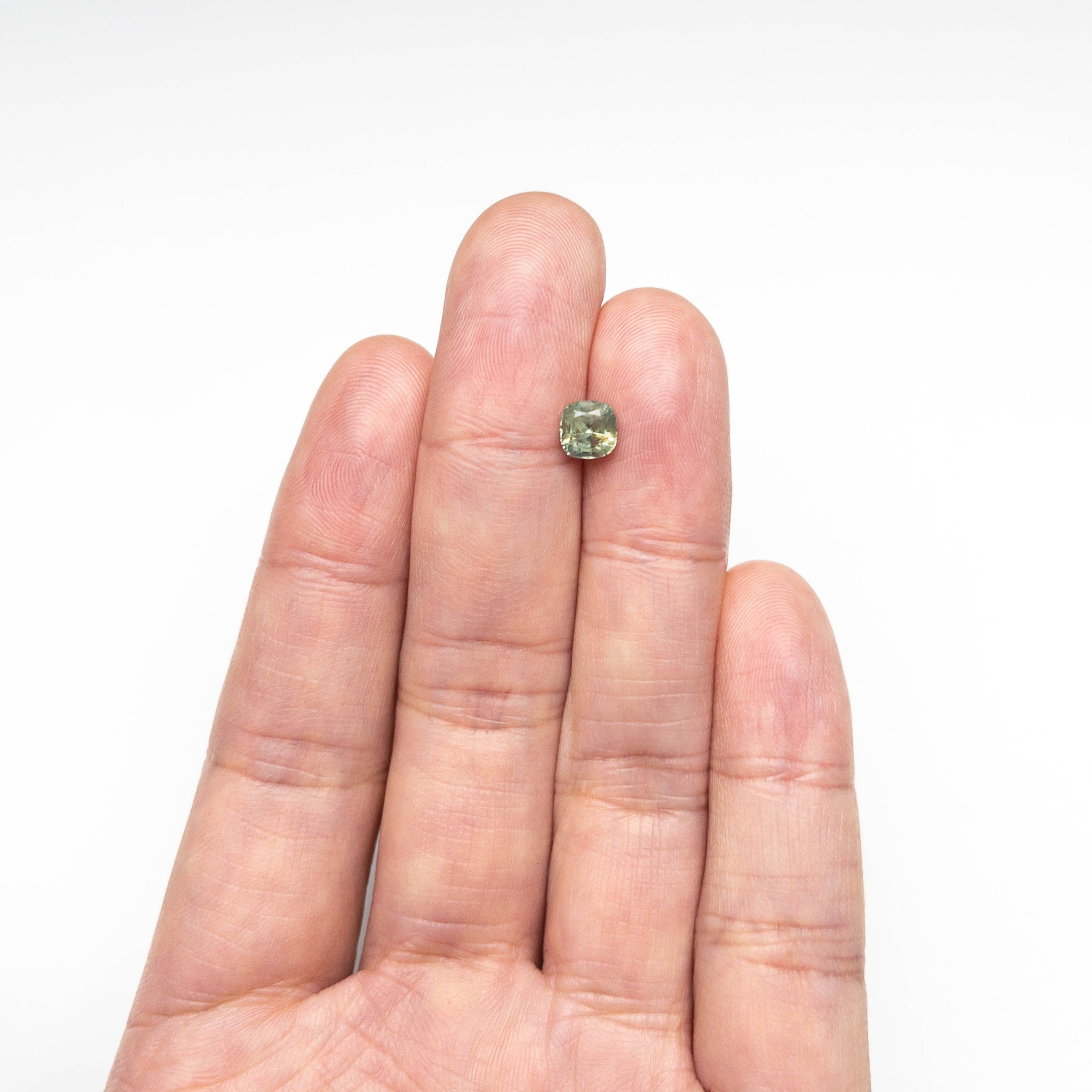 1.25ct 5.67x5.61x4.32mm Cushion Brilliant Sapphire 23674-06-Staghead Designs