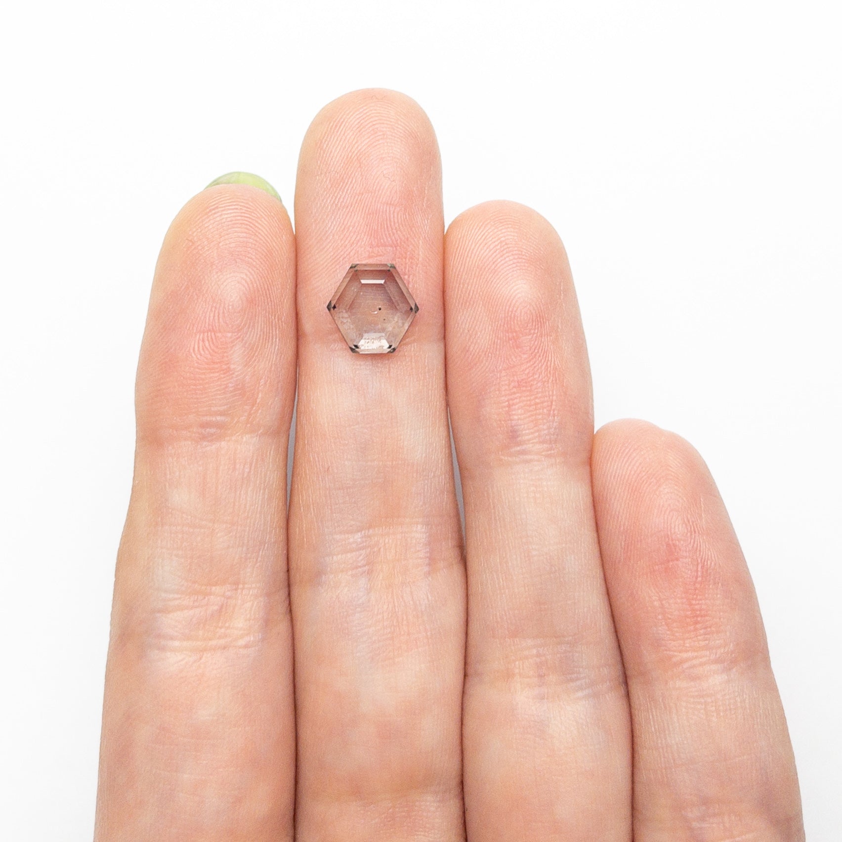 2.49ct 7.98x8.31x3.35mm Hexagon Portrait Cut Sapphire 23678-10-Staghead Designs