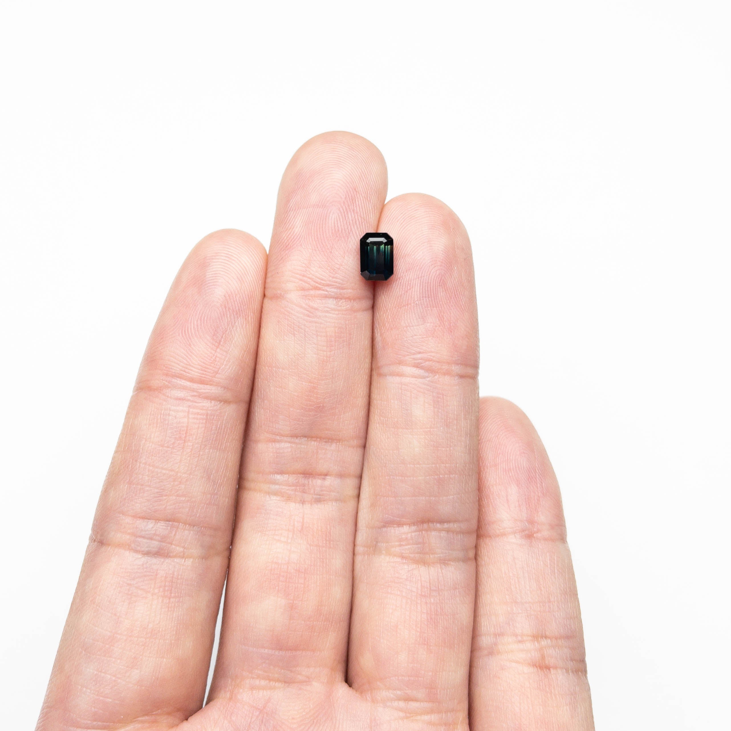 1.37ct 6.65x4.64x4.13mm Cut Corner Rectangle Step Cut Sapphire 23805-19-Staghead Designs