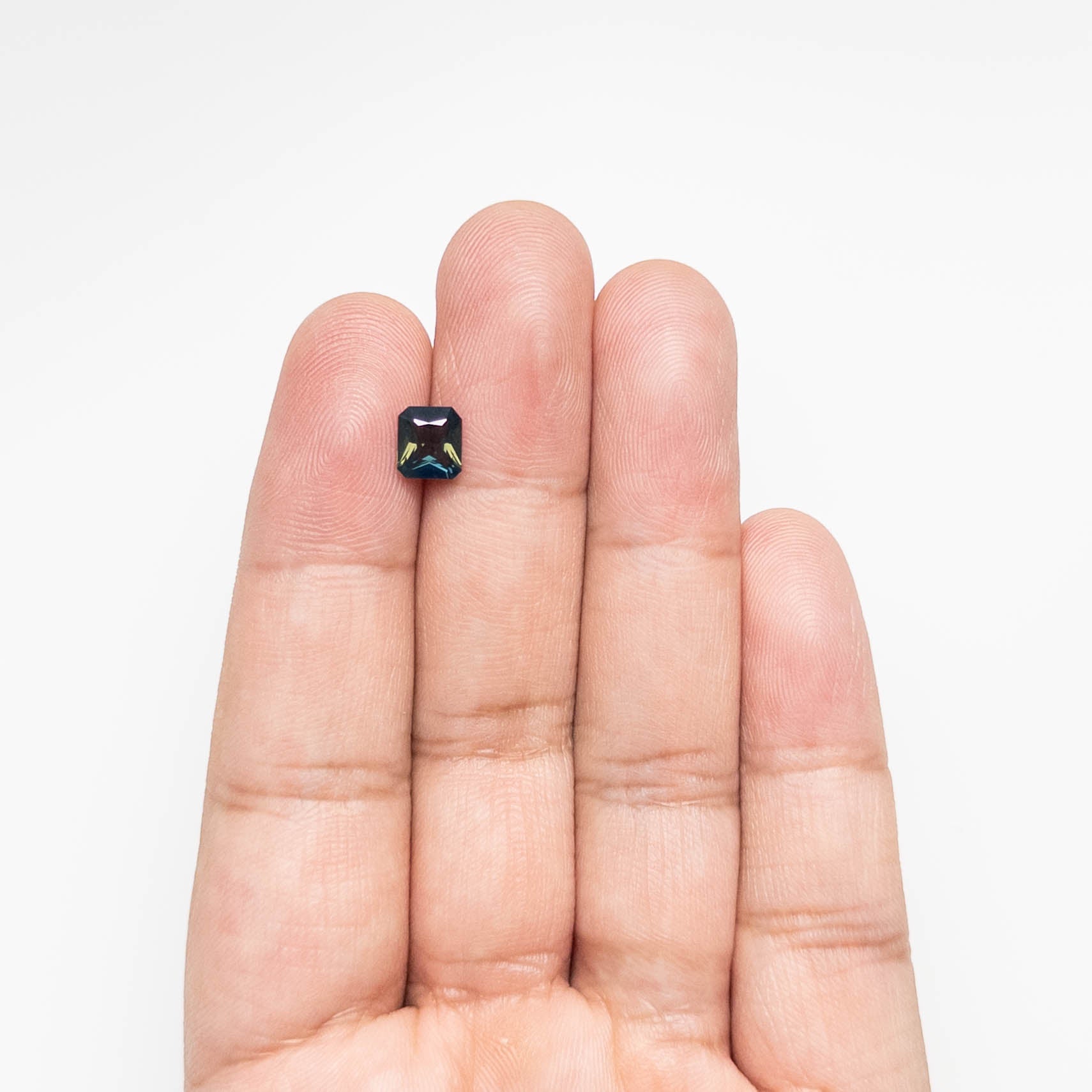 1.43ct 6.80x6.13x3.62mm Cut Corner Rectangle Brilliant Sapphire 23813-25-Staghead Designs