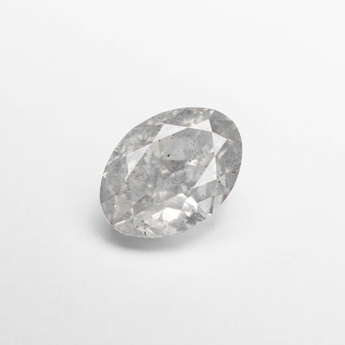 1.18ct 7.41x5.41x3.74mm GIA I2 Faint Grey Oval Brilliant 23894-01-Staghead Designs