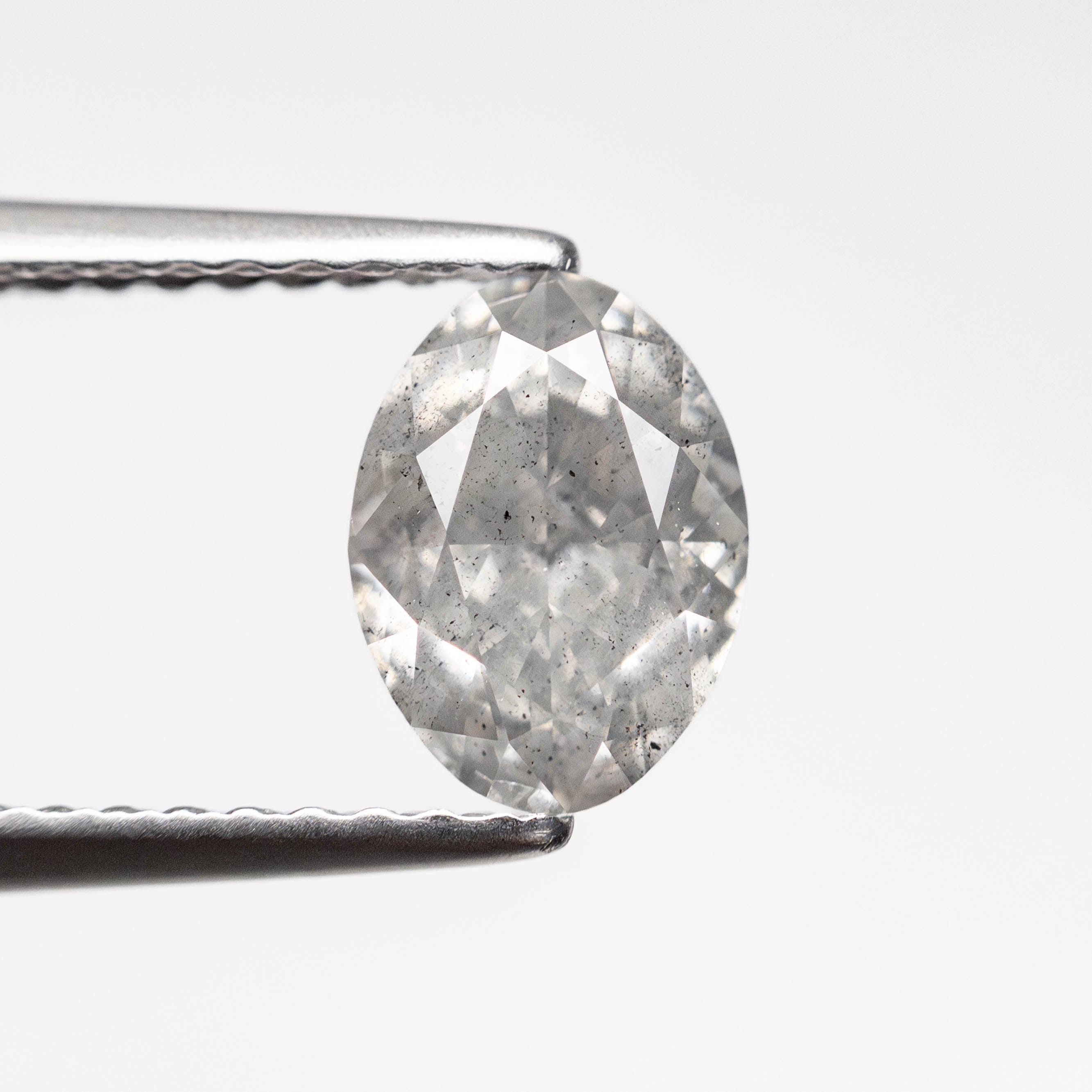 1.18ct 7.41x5.41x3.74mm GIA I2 Faint Grey Oval Brilliant 23894-01-Staghead Designs