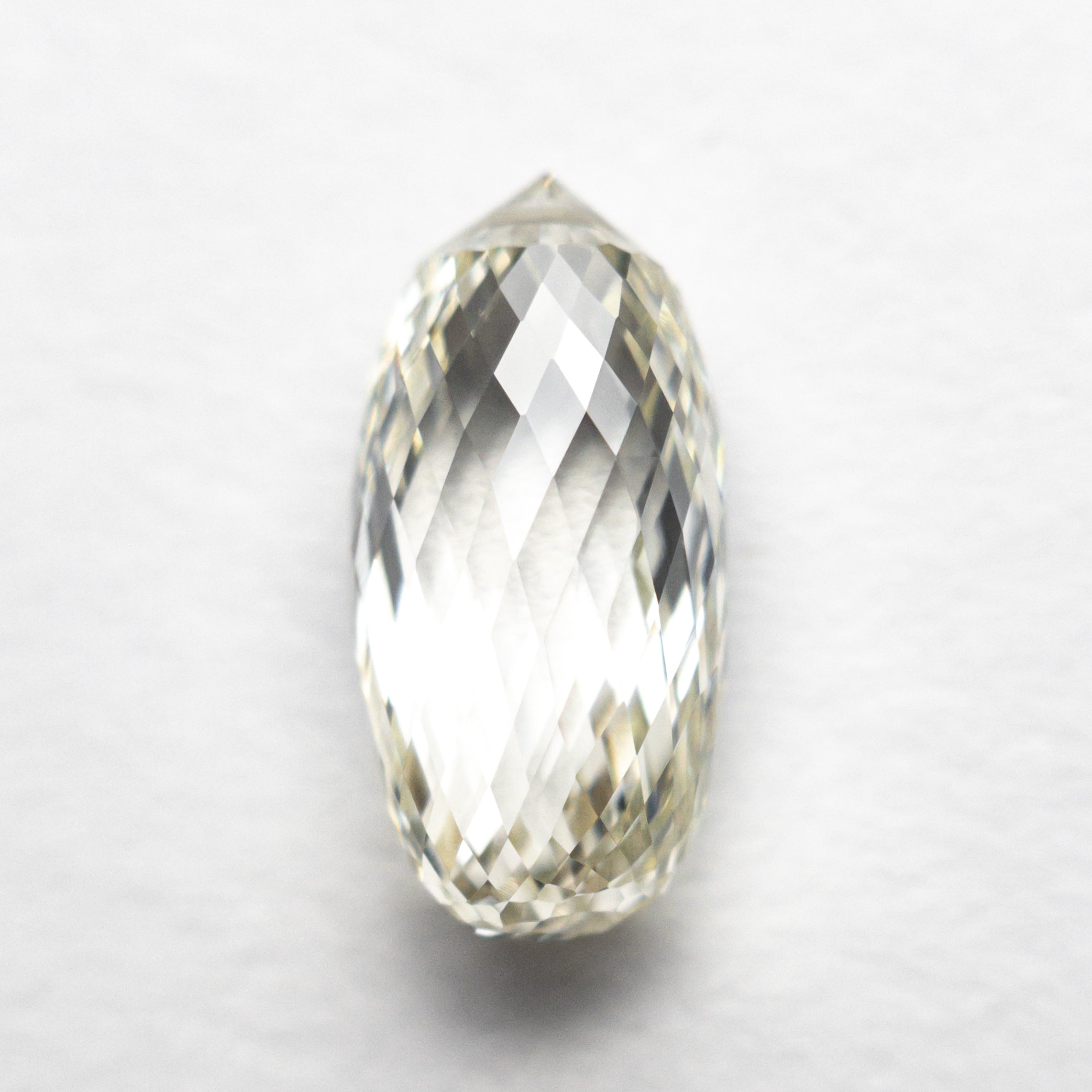 2.03ct 10.04x4.88x4.35mm VVS O-P Oval Briolette Cut 23898-01-Staghead Designs