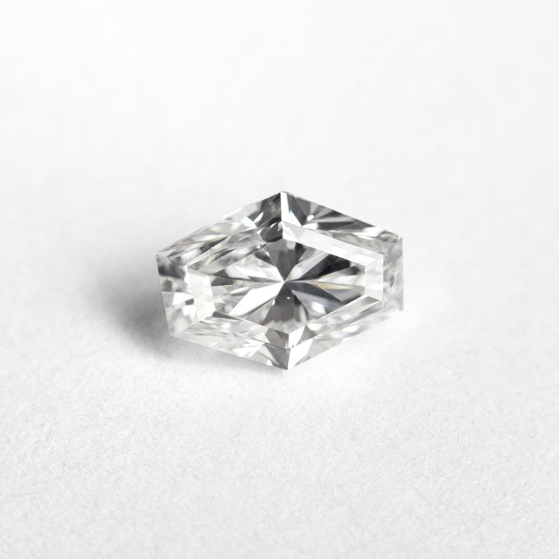 1.00ct 7.36x5.28x3.78mm GIA SI2 E Hexagon Brilliant 23901-01-Staghead Designs