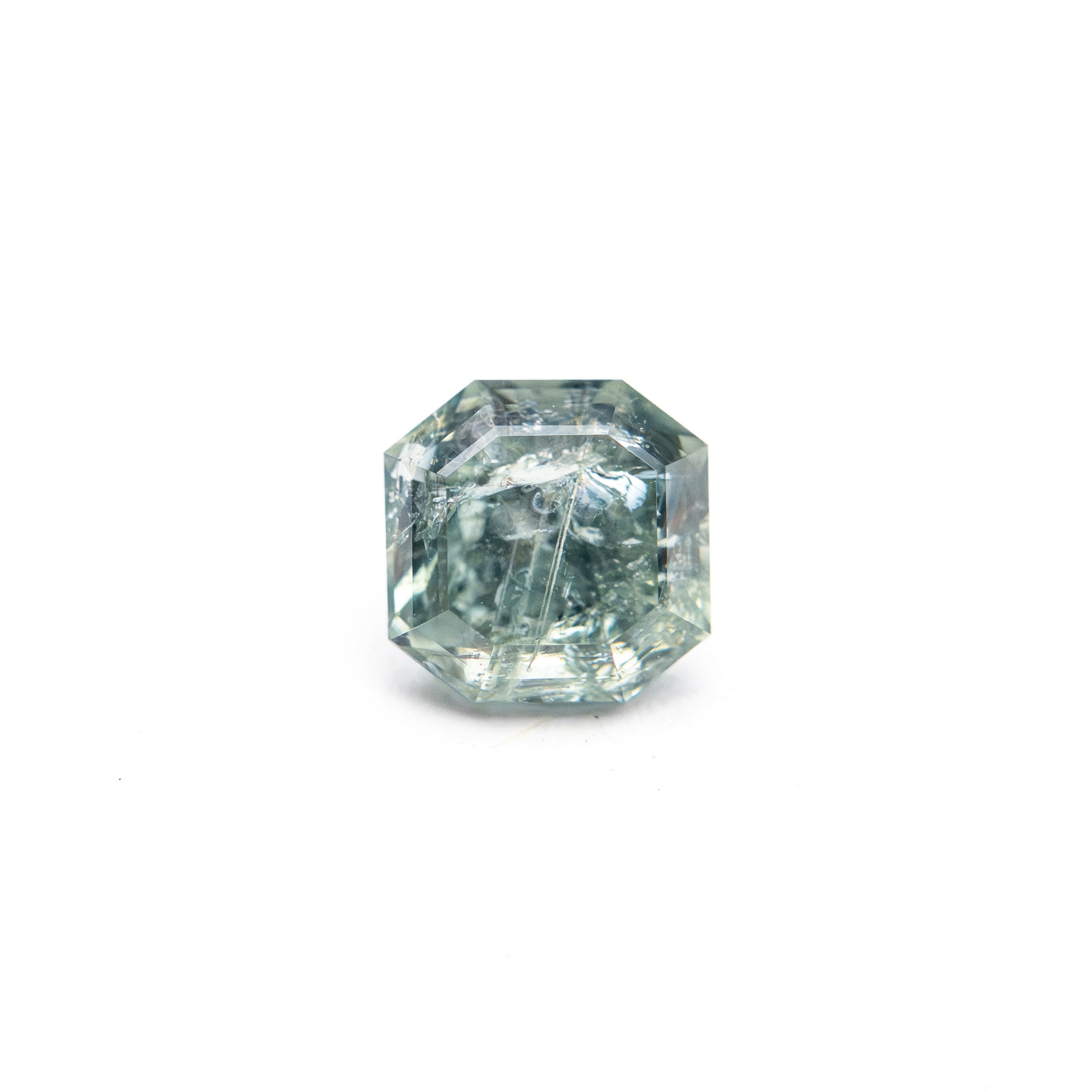 0.87ct 5.05x4.99x3.84mm Cut Corner Square Brilliant Sapphire 23903-19-Staghead Designs