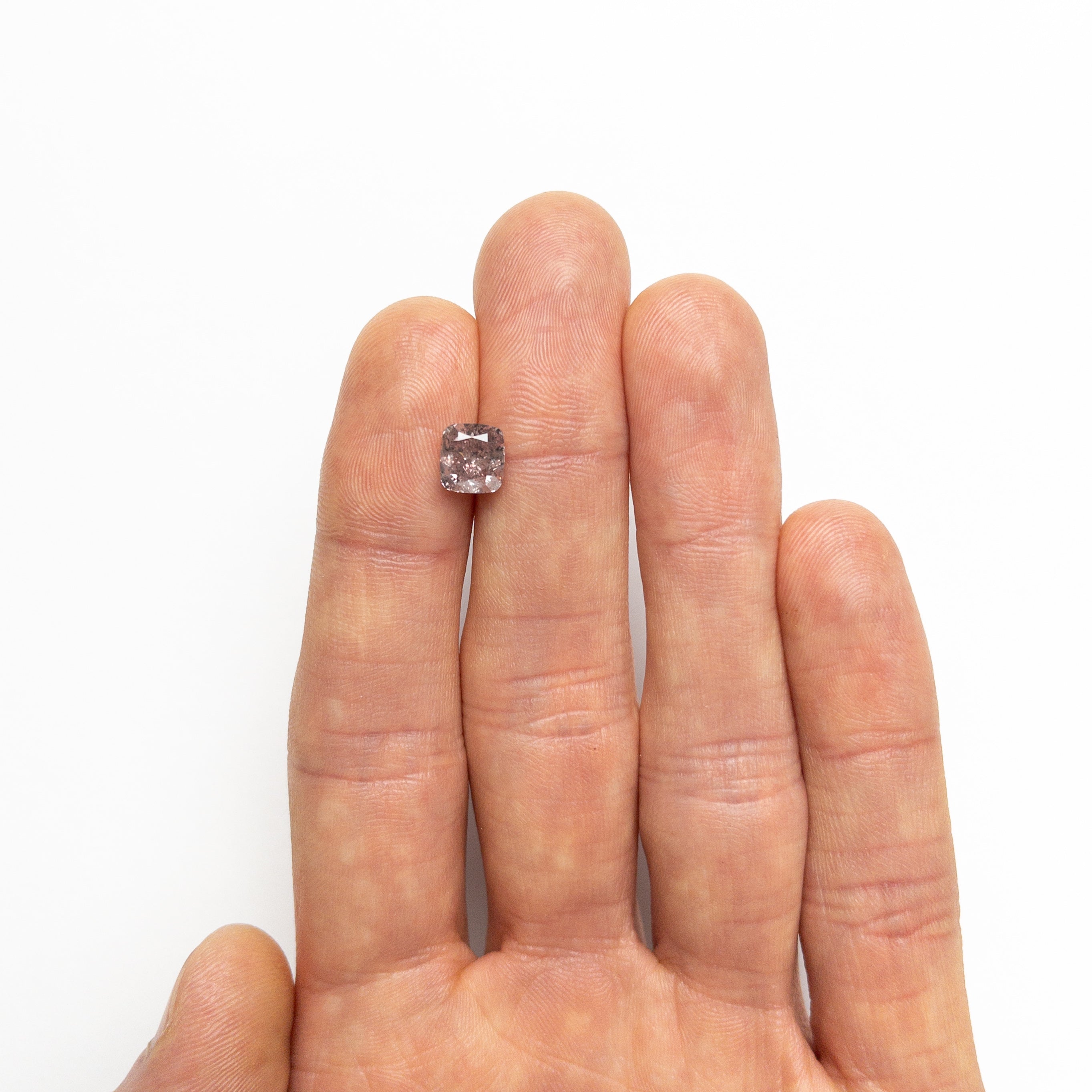 2.03ct 7.11x6.65x4.61mm GIA I2 Fancy Brownish Purplish Pink Cushion Brilliant 23911-01-Staghead Designs