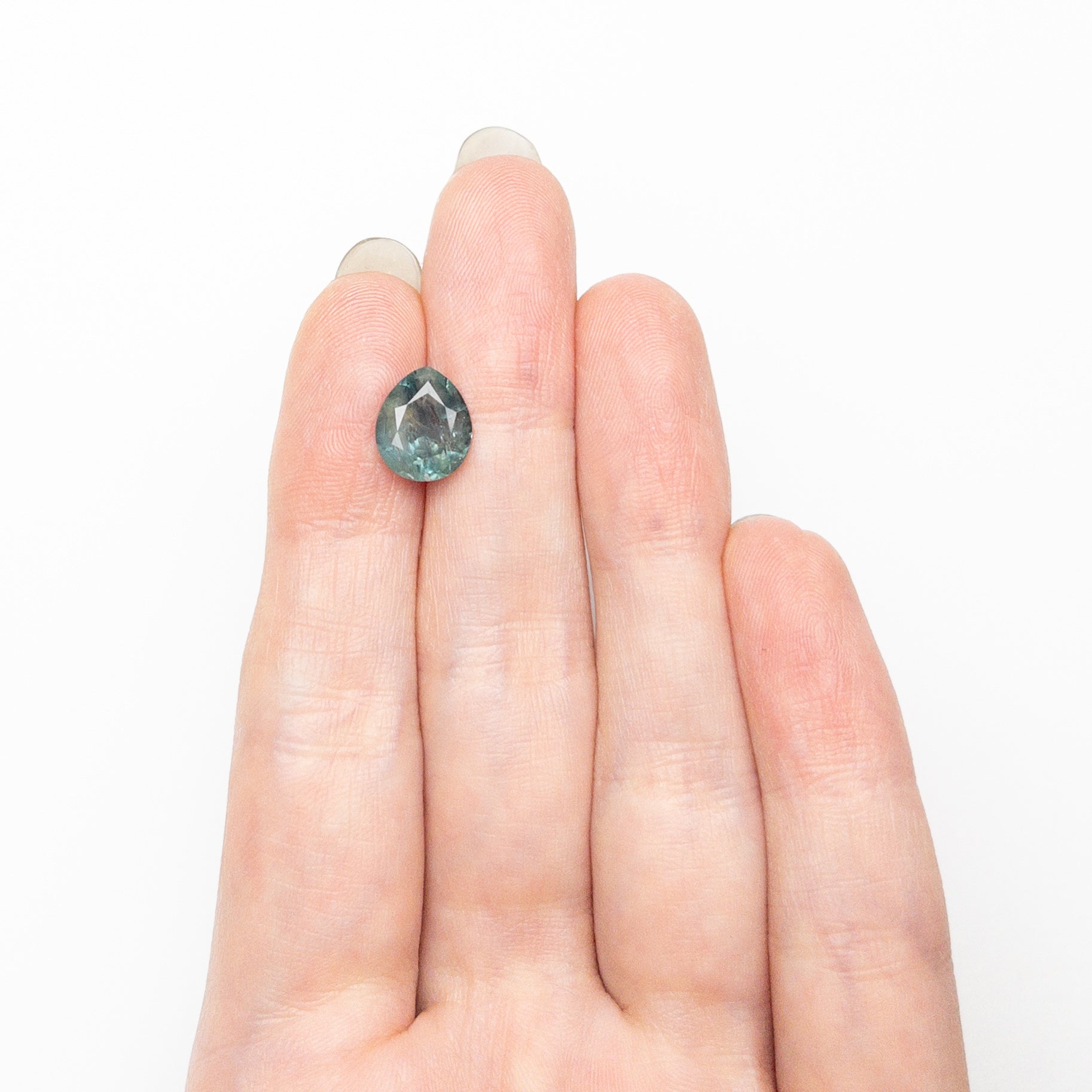 3.17ct 9.74x8.28x4.96mm Pear Brilliant Sapphire 24181-04-Staghead Designs