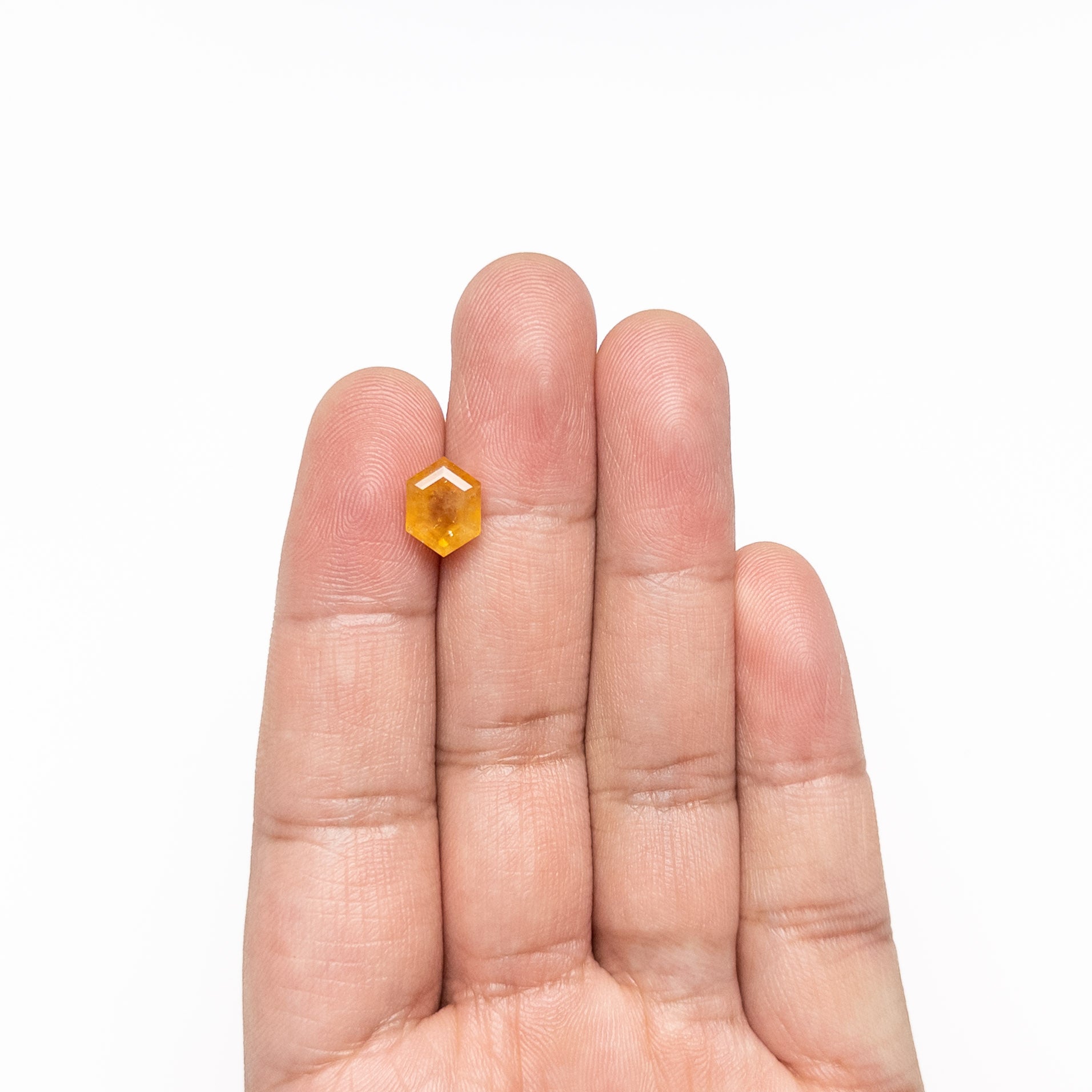 3.77ct 10.22x7.63x5.50mm Hexagon Step Cut Sapphire 24185-01-Staghead Designs