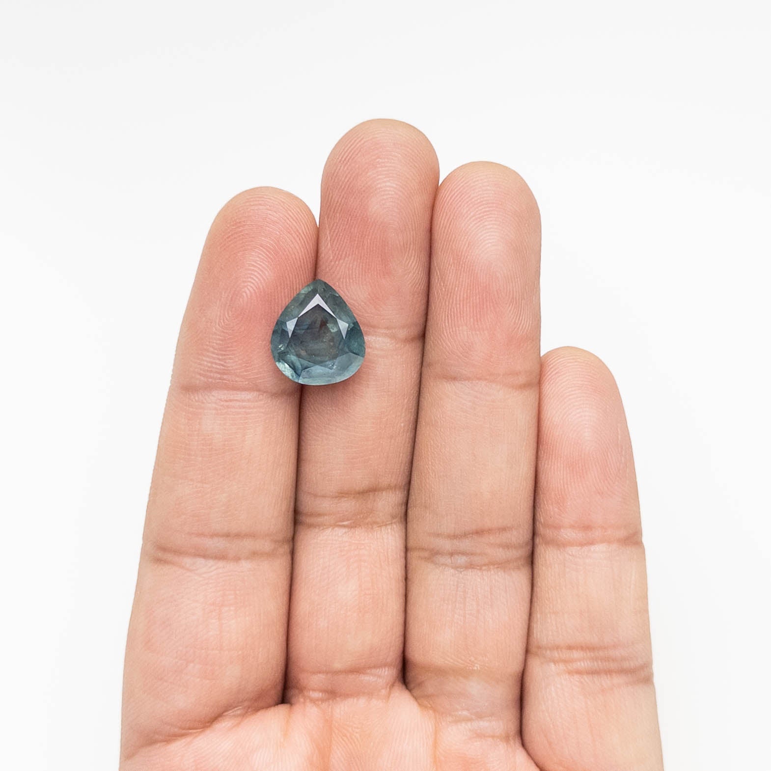 7.75ct 13.36x11.99x6.28mm Pear Brilliant Sapphire 24188-01-Staghead Designs