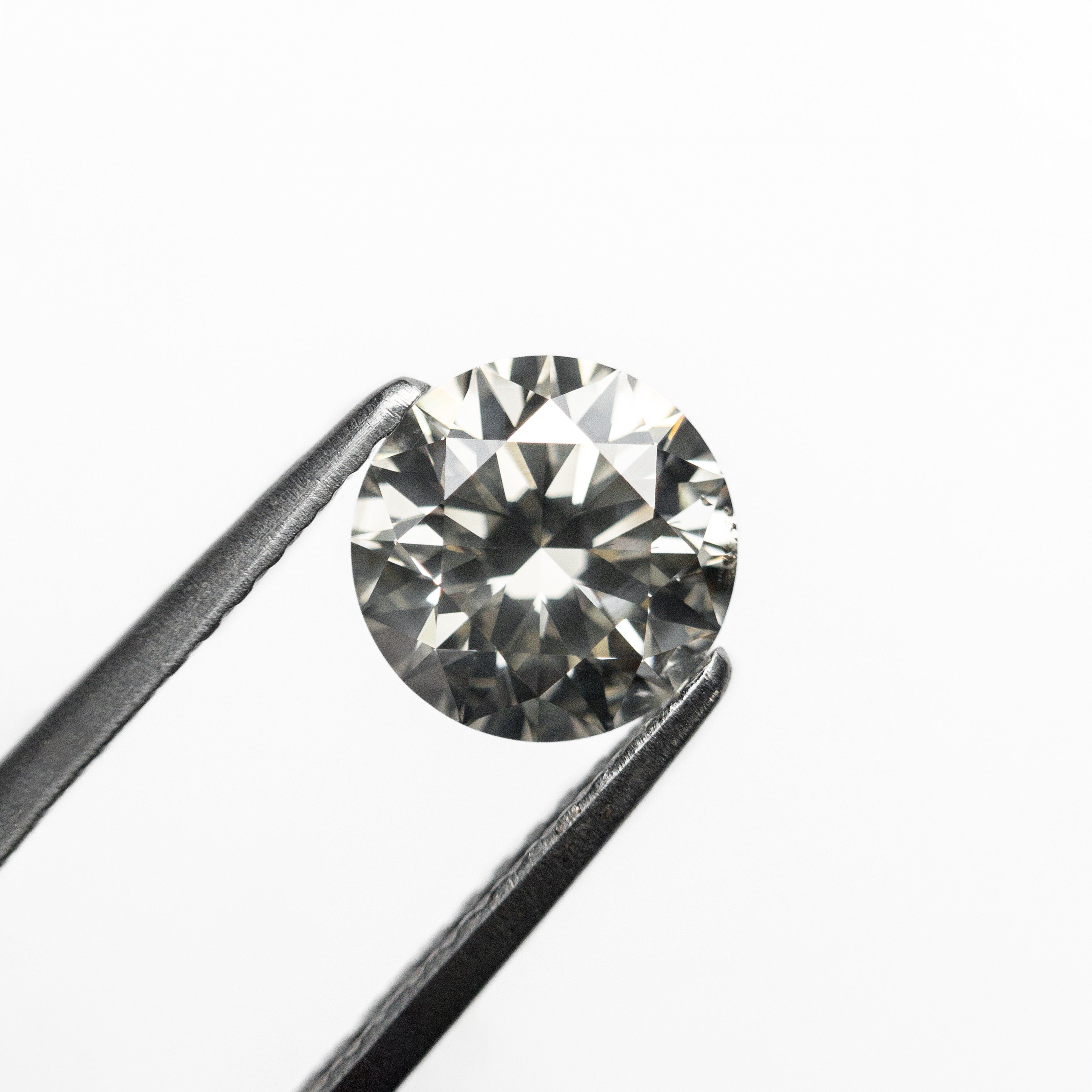 1.20ct 6.73x6.71x4.27mm SI1 Fancy Grey Round Brilliant 24270-01-Staghead Designs
