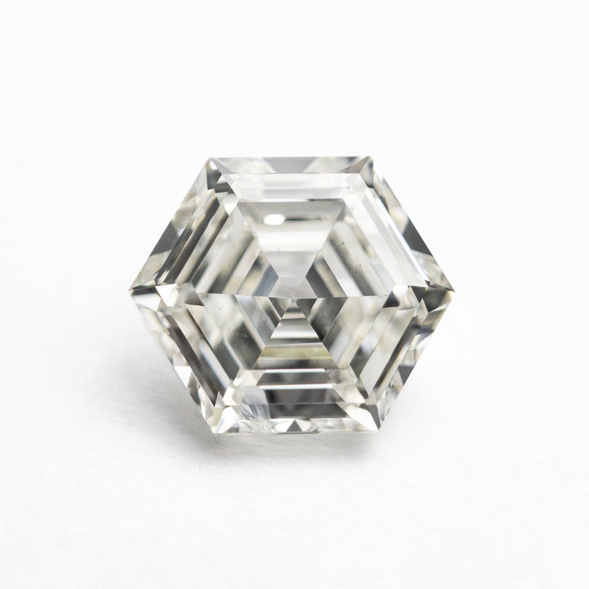 2.05ct 9.10x7.85x4.06mm GIA I1 J Hexagon Step Cut 24276-01-Staghead Designs
