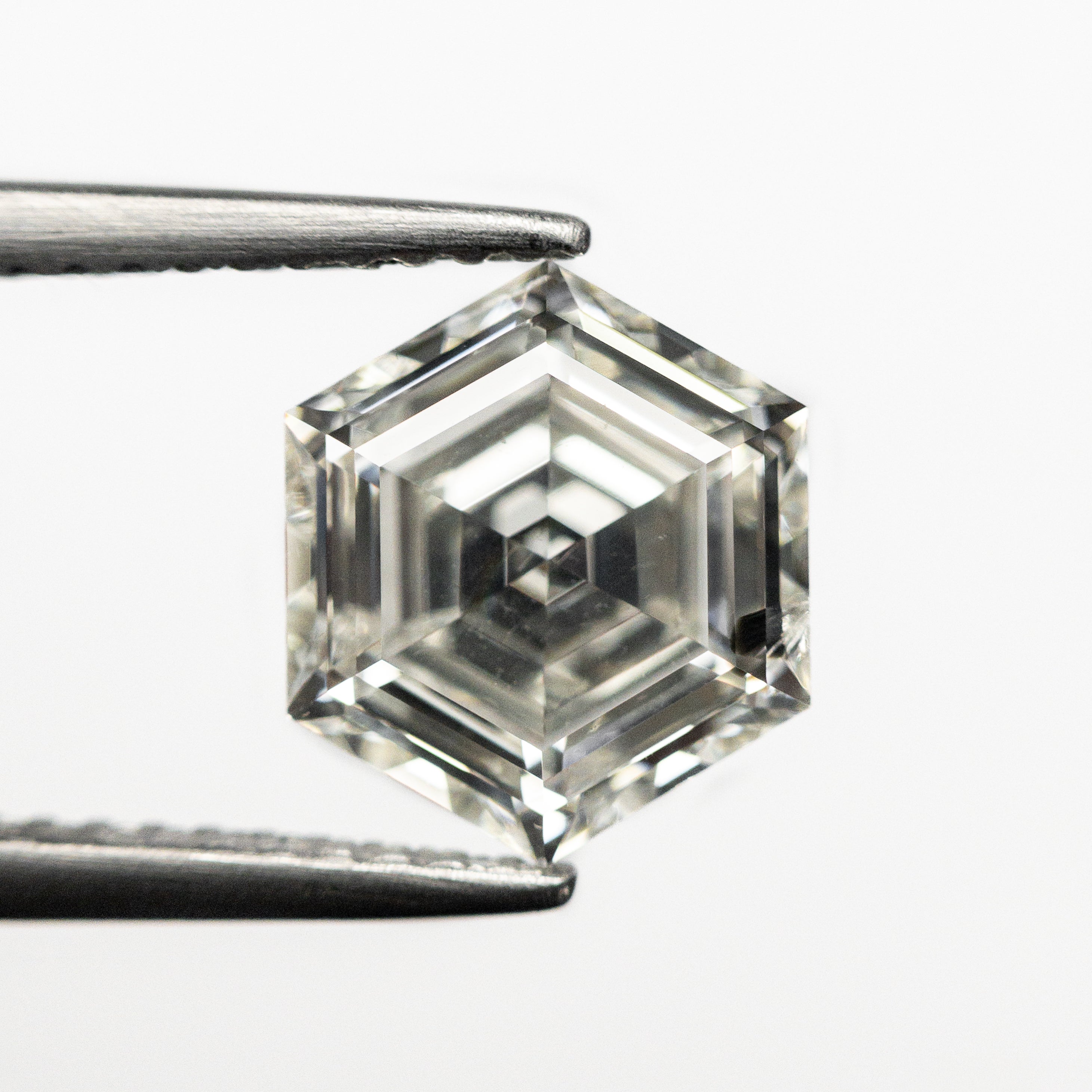 2.05ct 9.11x9.03x4.05mm GIA I1 J Hexagon Step Cut 24276-01-Staghead Designs